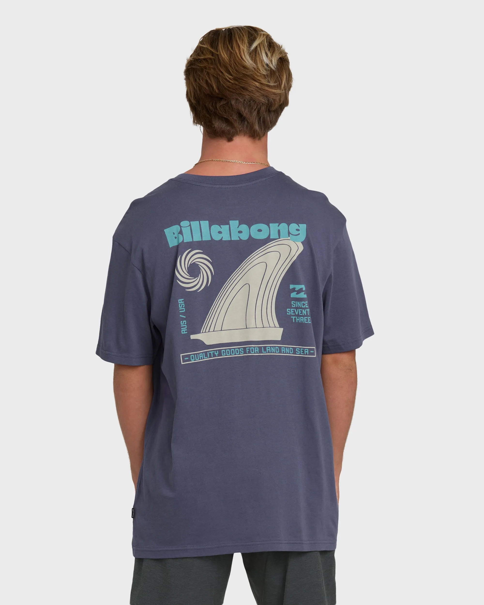 Single Fin Premium Short Sleeve Knit T-Shirt - Graystone sold by Billabong product image thumbnail 2