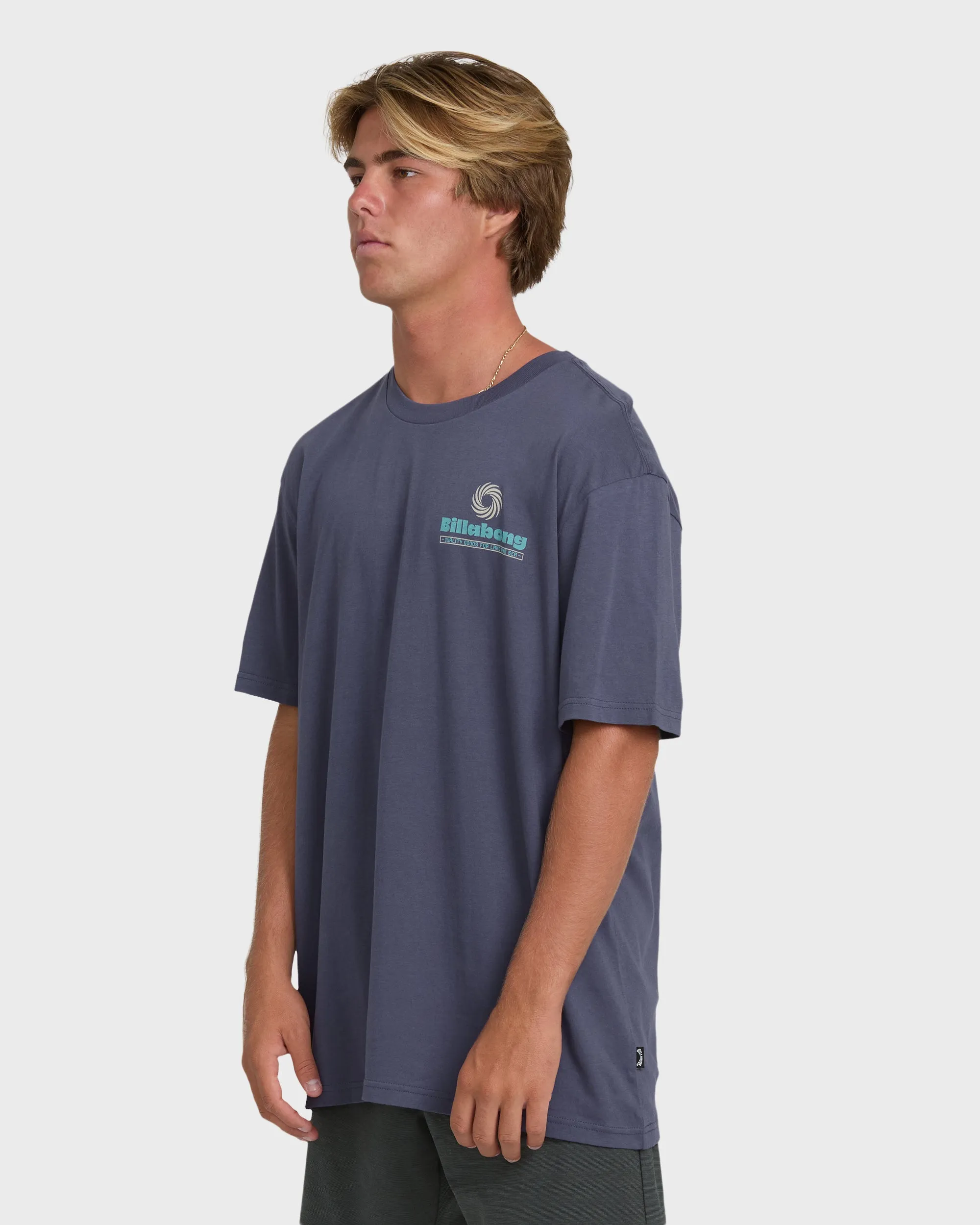 Single Fin Premium Short Sleeve Knit T-Shirt - Graystone sold by Billabong product image thumbnail 3