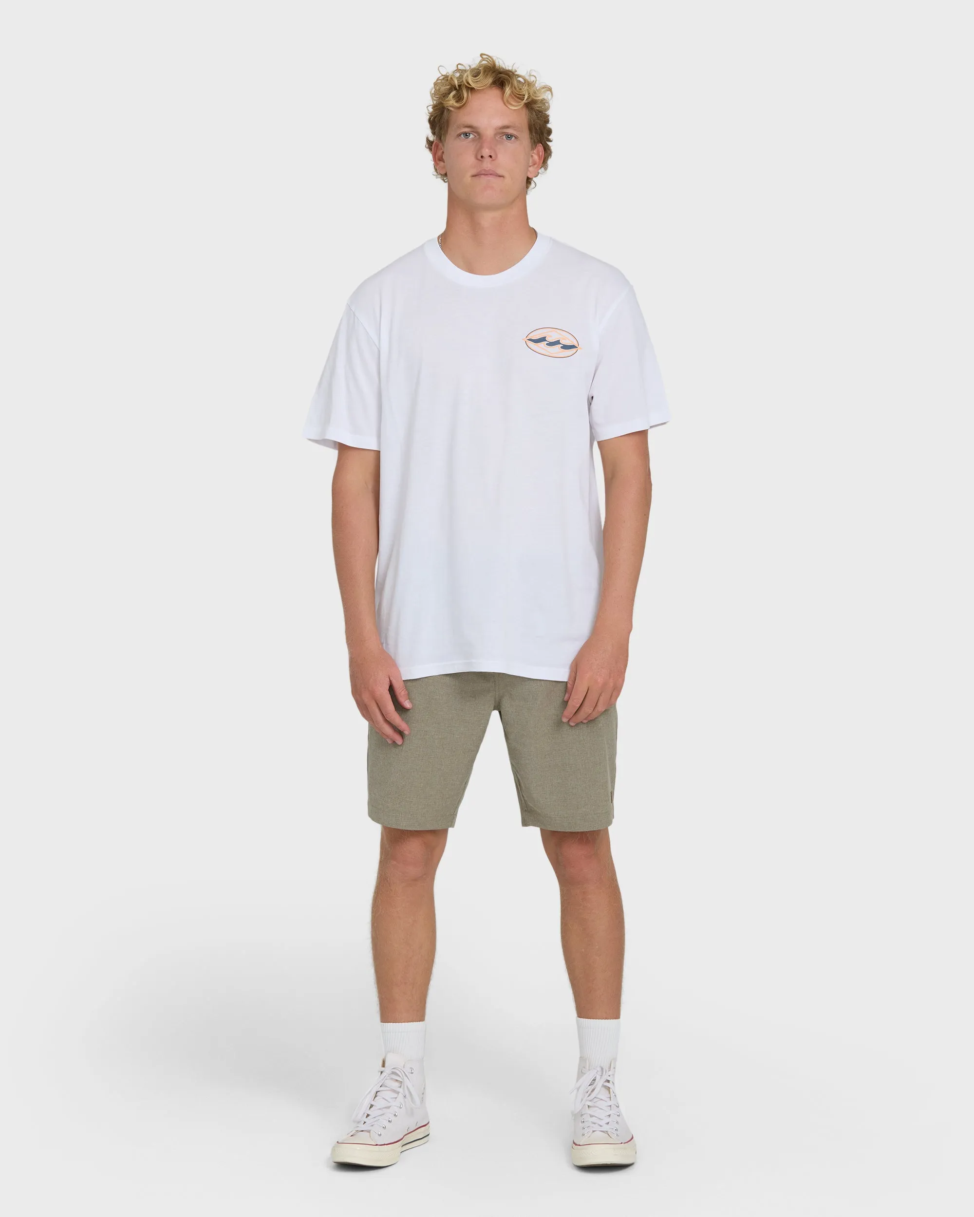 Rotor Diamond Premium Short Sleeve Knit Graphic T-Shirt - White sold by Billabong product image thumbnail 4