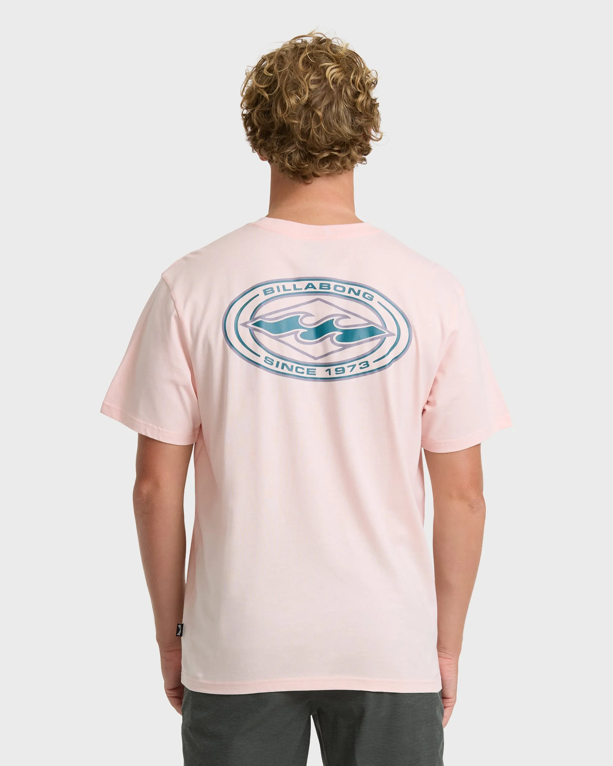 Rotor Diamond Premium Short Sleeve Knit Graphic T-Shirt - Light Pink sold by Billabong product image thumbnail 2