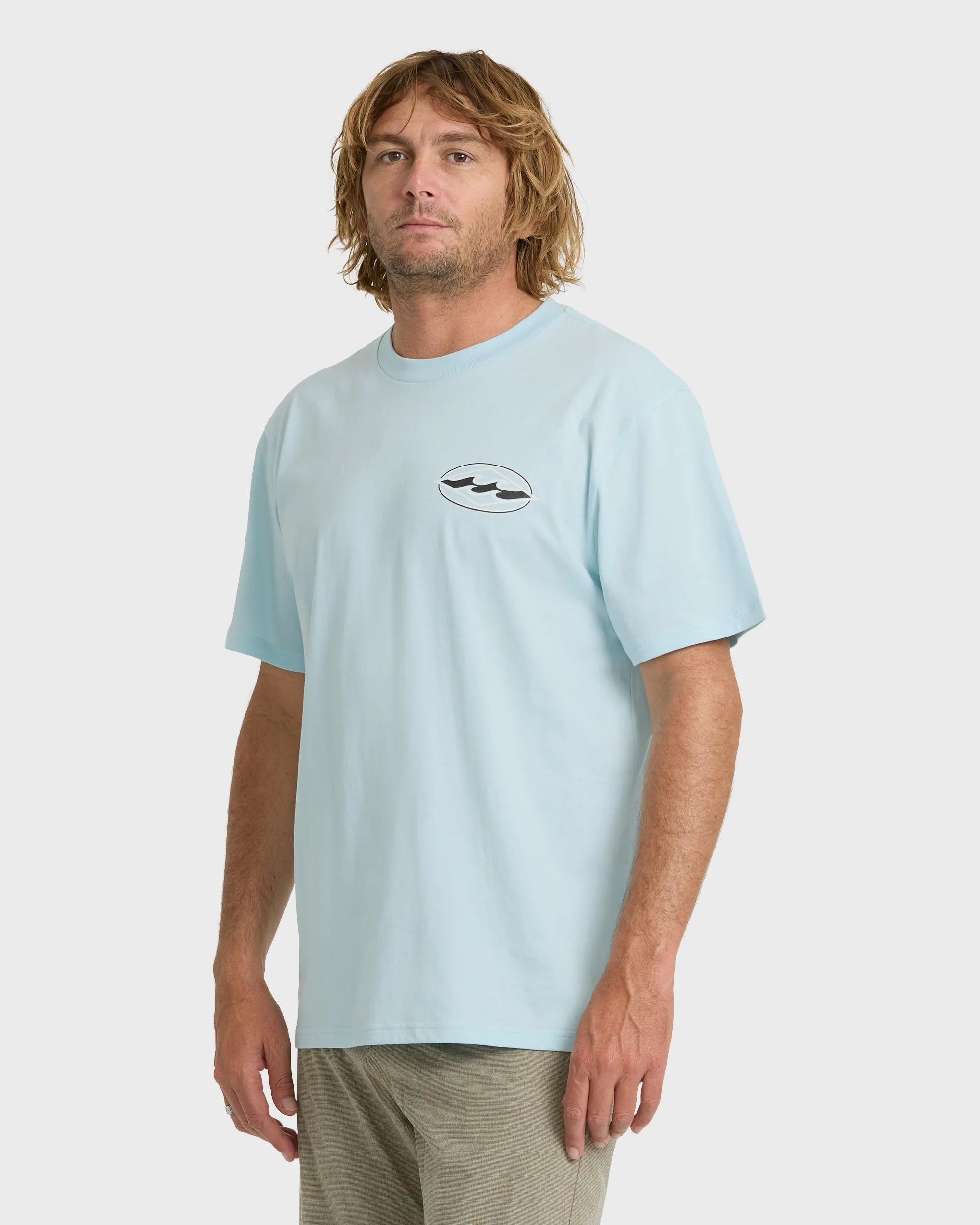 Rotor Diamond Premium Short Sleeve Knit Graphic T-Shirt - Coastal Blue sold by Billabong product image thumbnail 3
