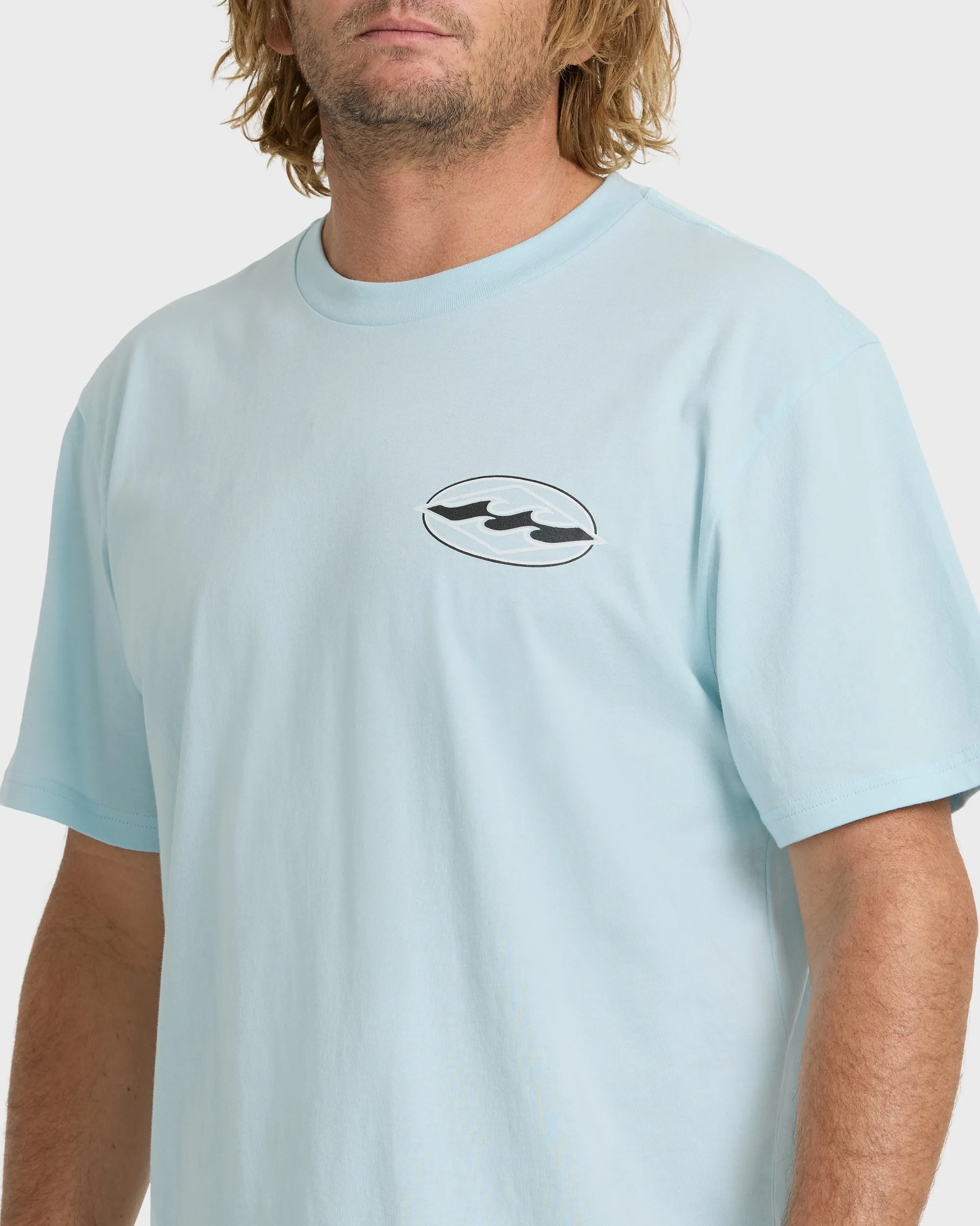 Rotor Diamond Premium Short Sleeve Knit Graphic T-Shirt - Coastal Blue sold by Billabong product image thumbnail 5