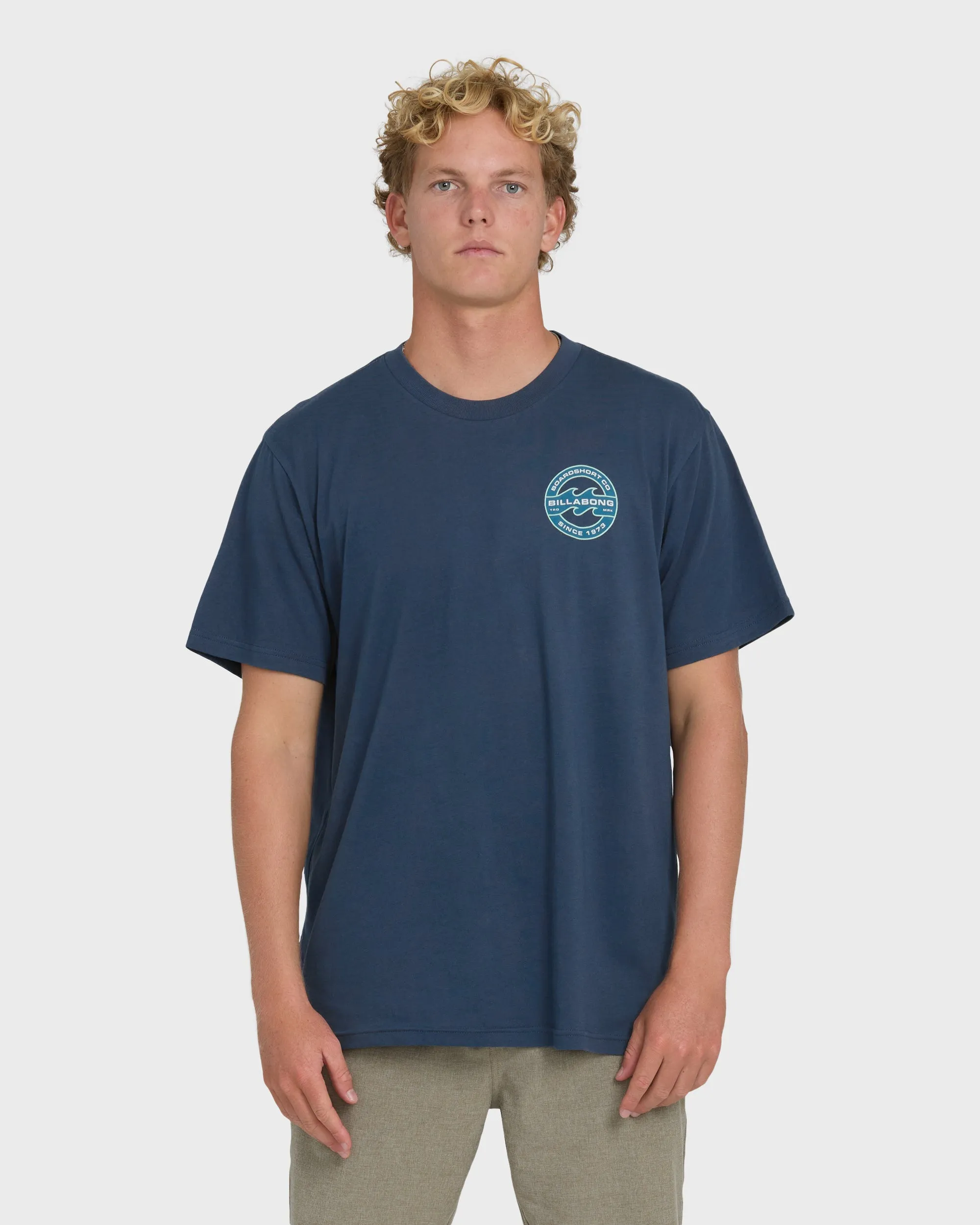 Hollow Fill Premium Short Sleeve T-Shirt - Dark Denim sold by Billabong