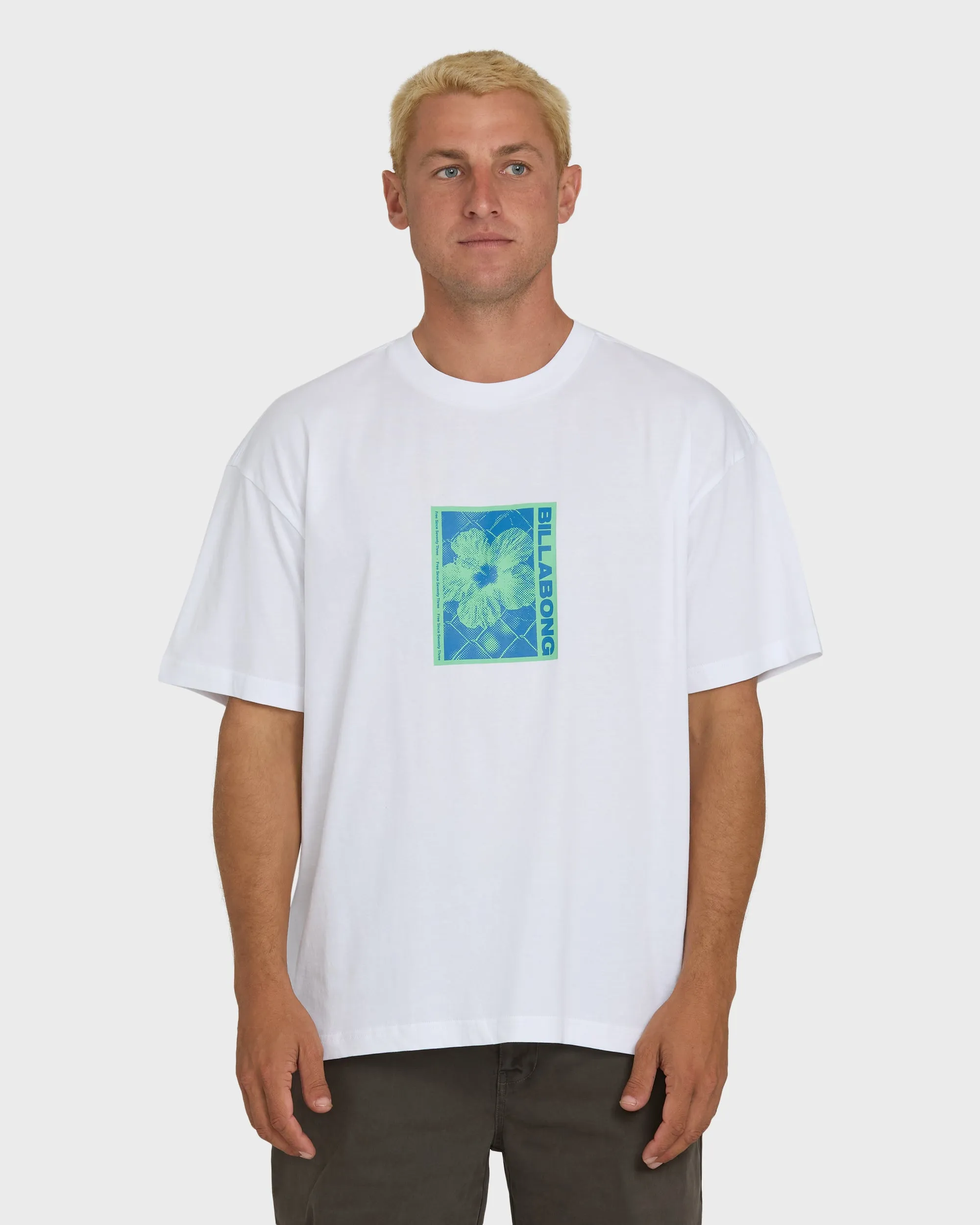 Link OG Short Sleeve Knit T-Shirt - White sold by Billabong