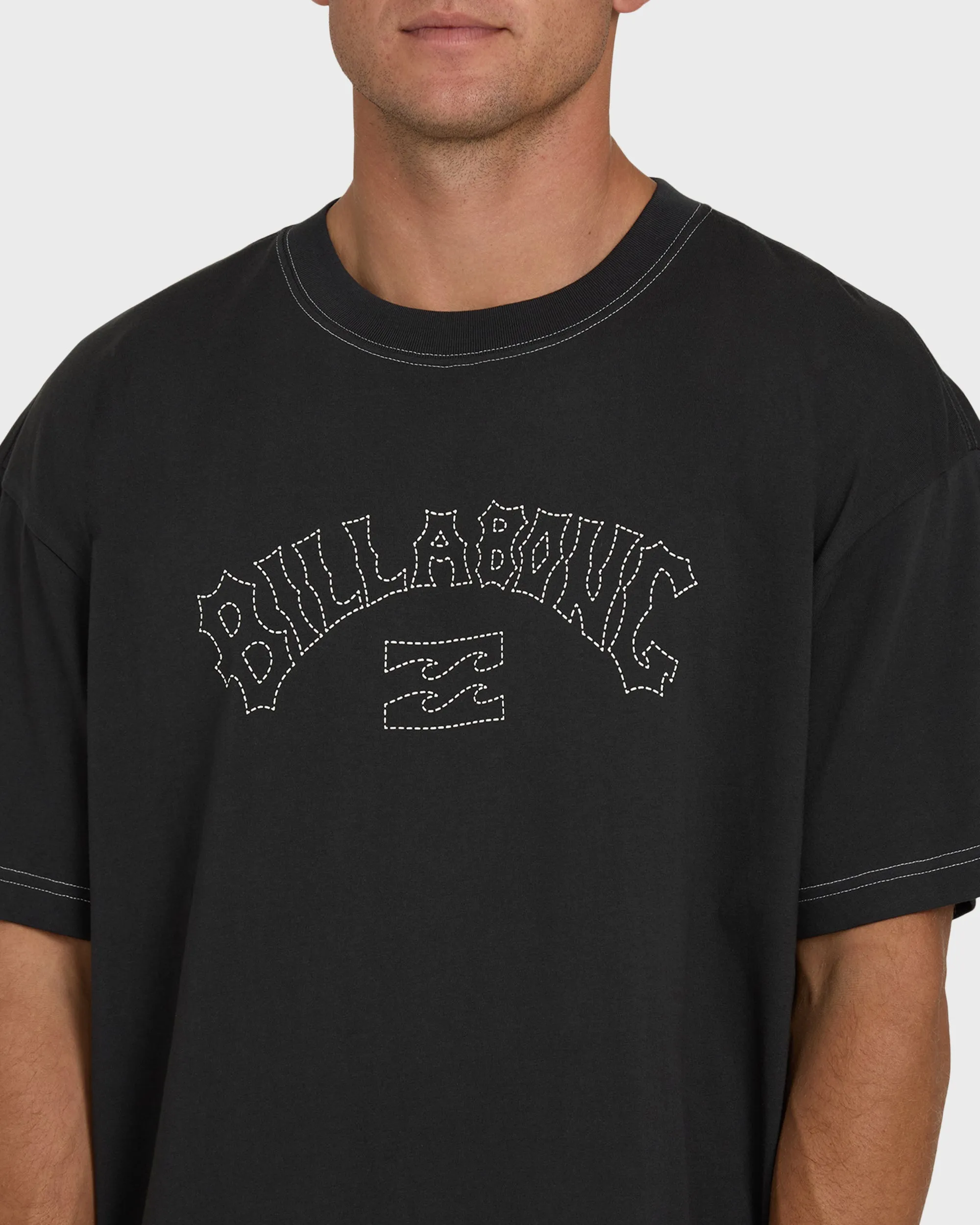 Dash OG Short Sleeve Knit T-Shirt - Washed Black sold by Billabong product image thumbnail 5