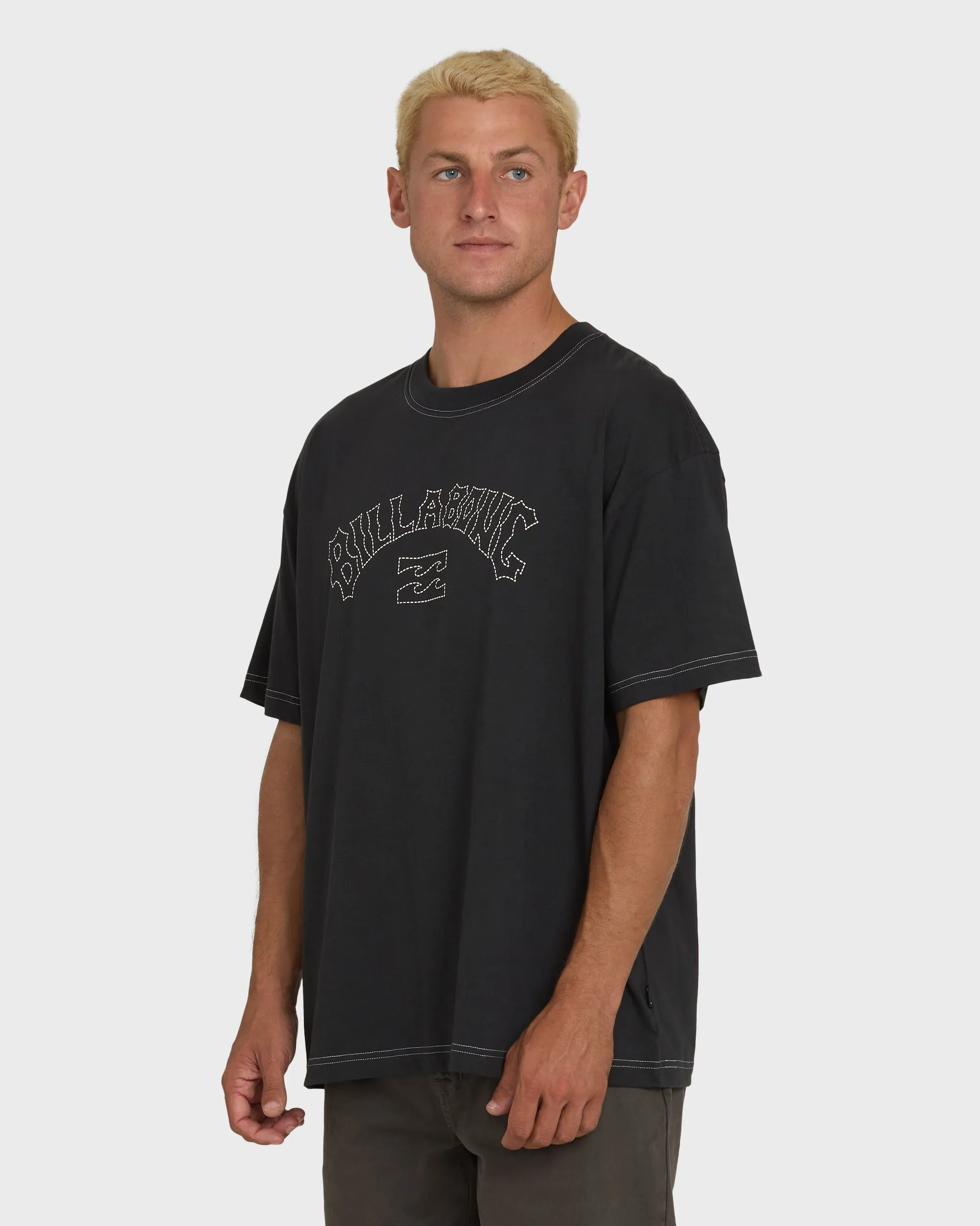 Dash OG Short Sleeve Knit T-Shirt - Washed Black sold by Billabong product image thumbnail 3