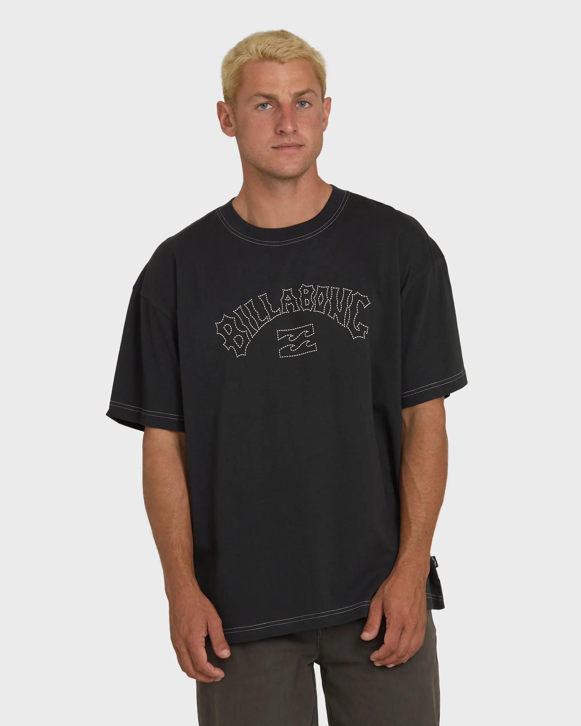 Dash OG Short Sleeve Knit T-Shirt - Washed Black sold by Billabong