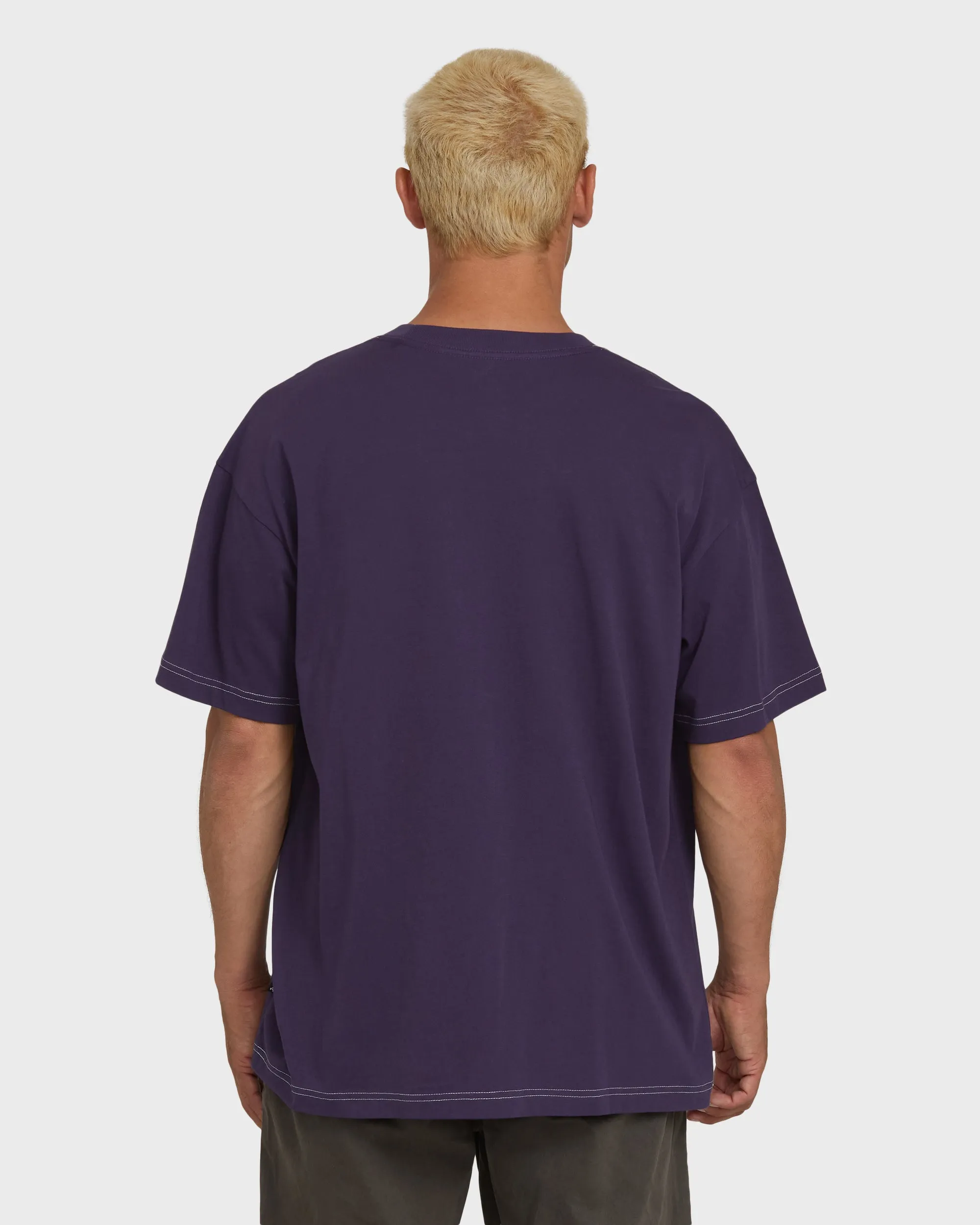 Dash OG Short Sleeve Knit T-Shirt - Purple Velvet sold by Billabong product image thumbnail 2