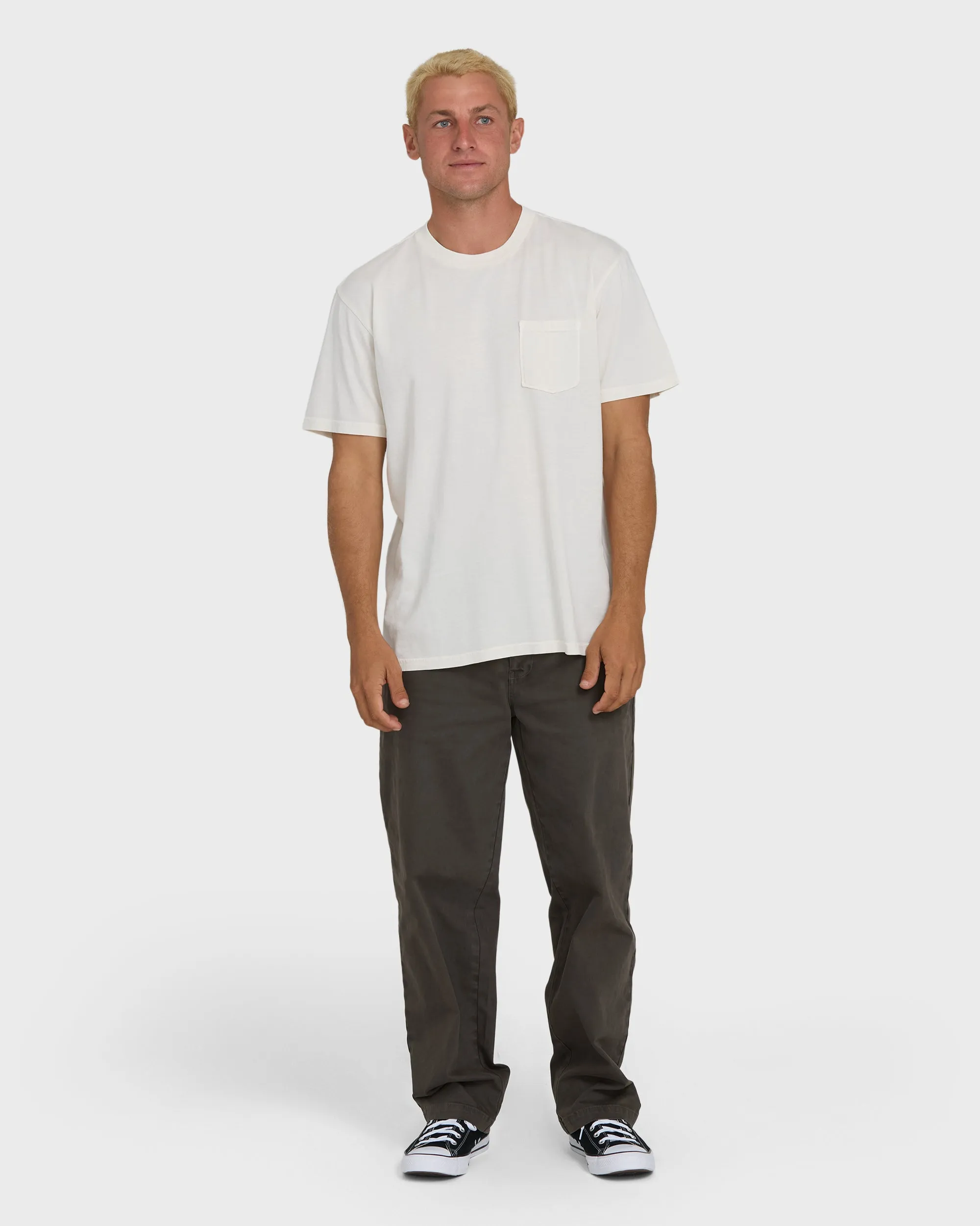 Essential Wave Washed Premium Short Sleeve Pocket Tee - Off White sold by Billabong product image thumbnail 4