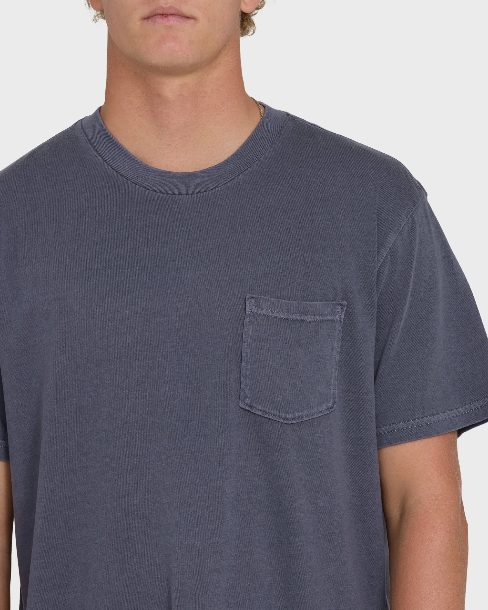 Essential Wave Washed Premium Short Sleeve Pocket Tee - Graystone sold by Billabong product image thumbnail 5