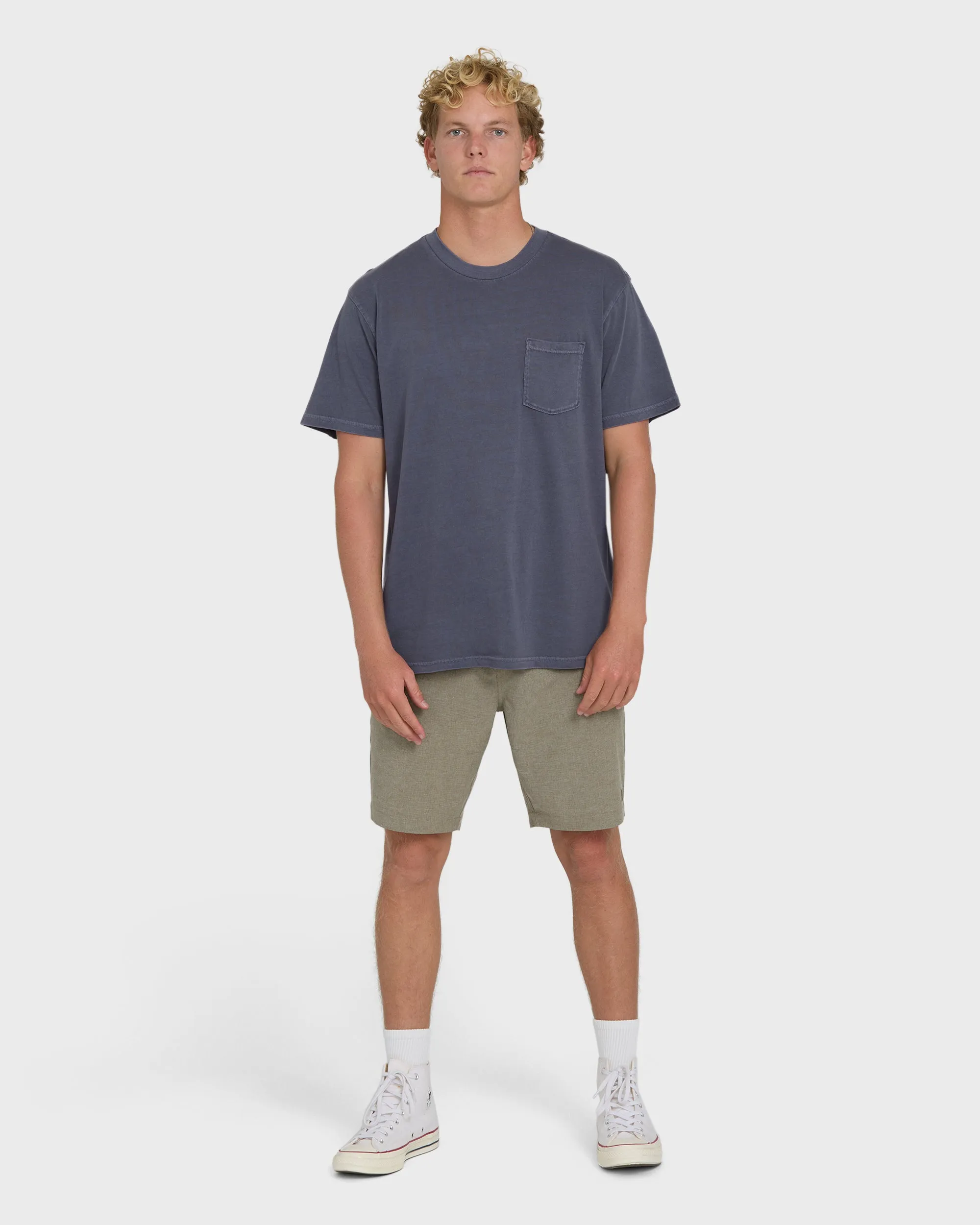 Essential Wave Washed Premium Short Sleeve Pocket Tee - Graystone sold by Billabong product image thumbnail 4