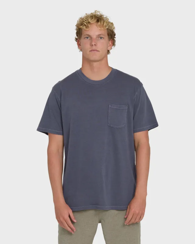 Essential Wave Washed Premium Short Sleeve Pocket Tee - Graystone made by Billabong
