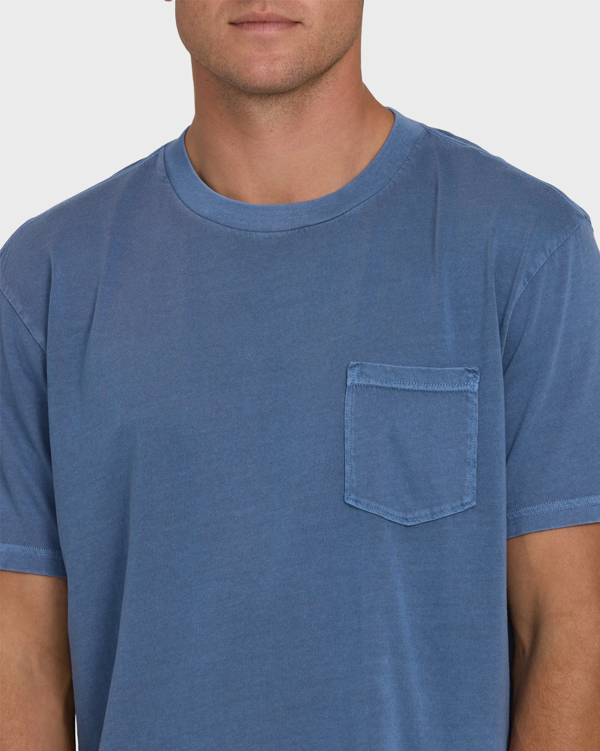 Essential Wave Washed Premium Short Sleeve Pocket Tee - Blue Horizon sold by Billabong product image thumbnail 5