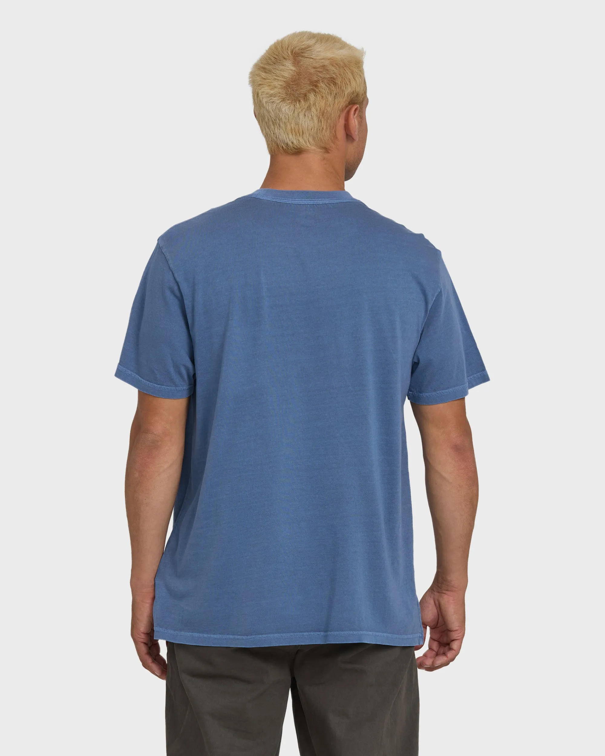 Essential Wave Washed Premium Short Sleeve Pocket Tee - Blue Horizon sold by Billabong product image thumbnail 2