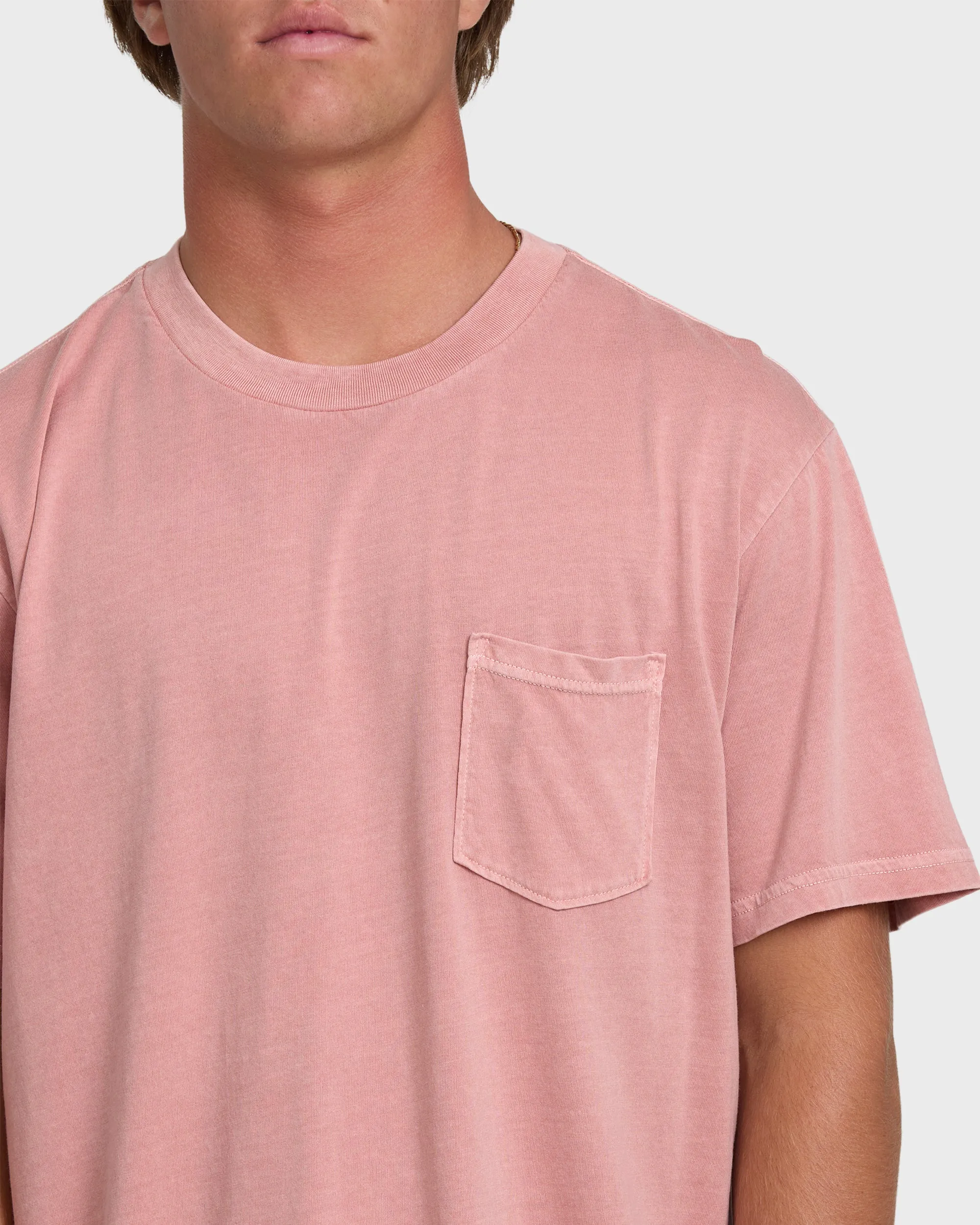 Essential Wave Washed Premium Short Sleeve Pocket Tee - Ash Rose sold by Billabong product image thumbnail 5