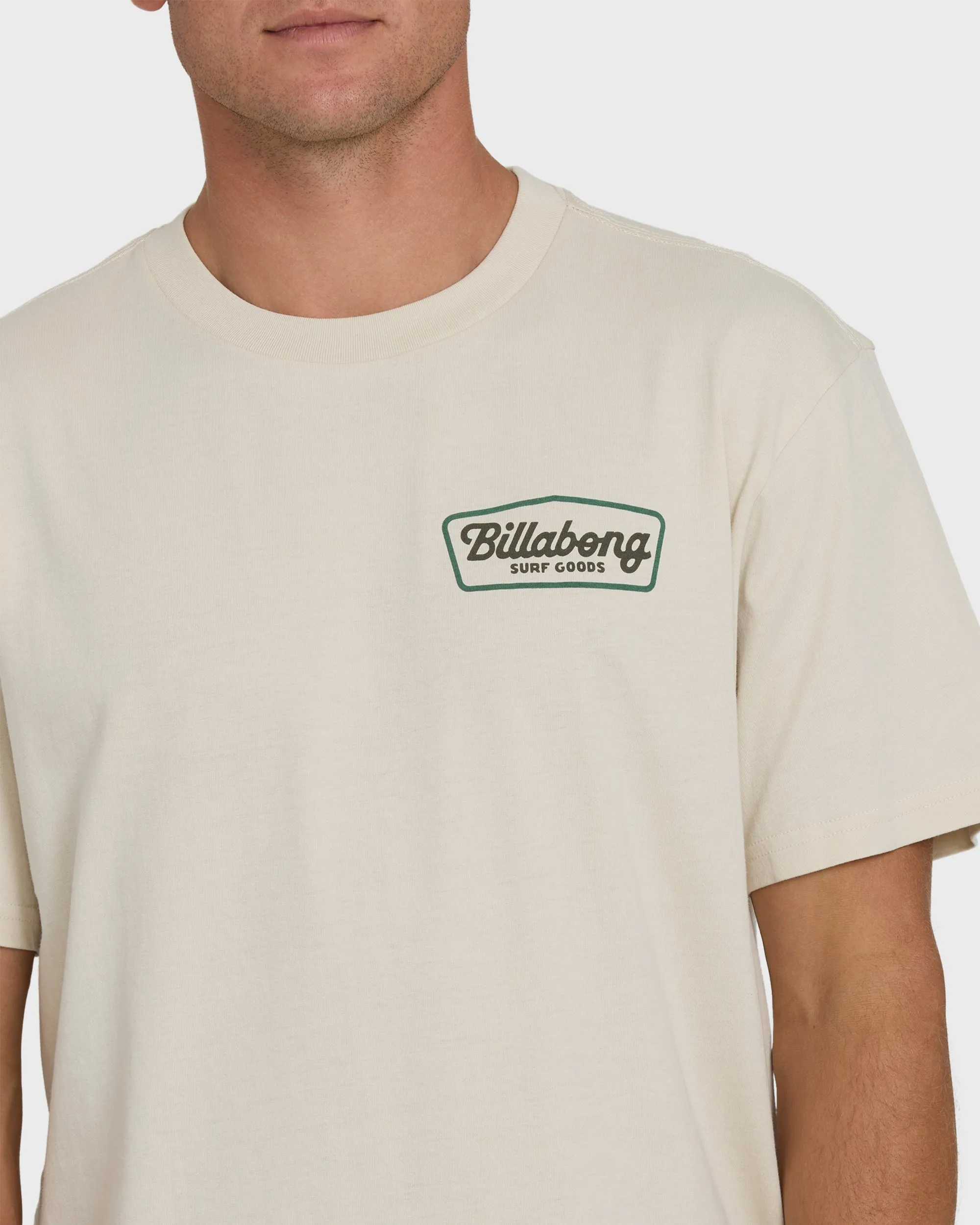 Off Duty Premium Short Sleeve Knit T-Shirt - Oatmeal sold by Billabong product image thumbnail 5