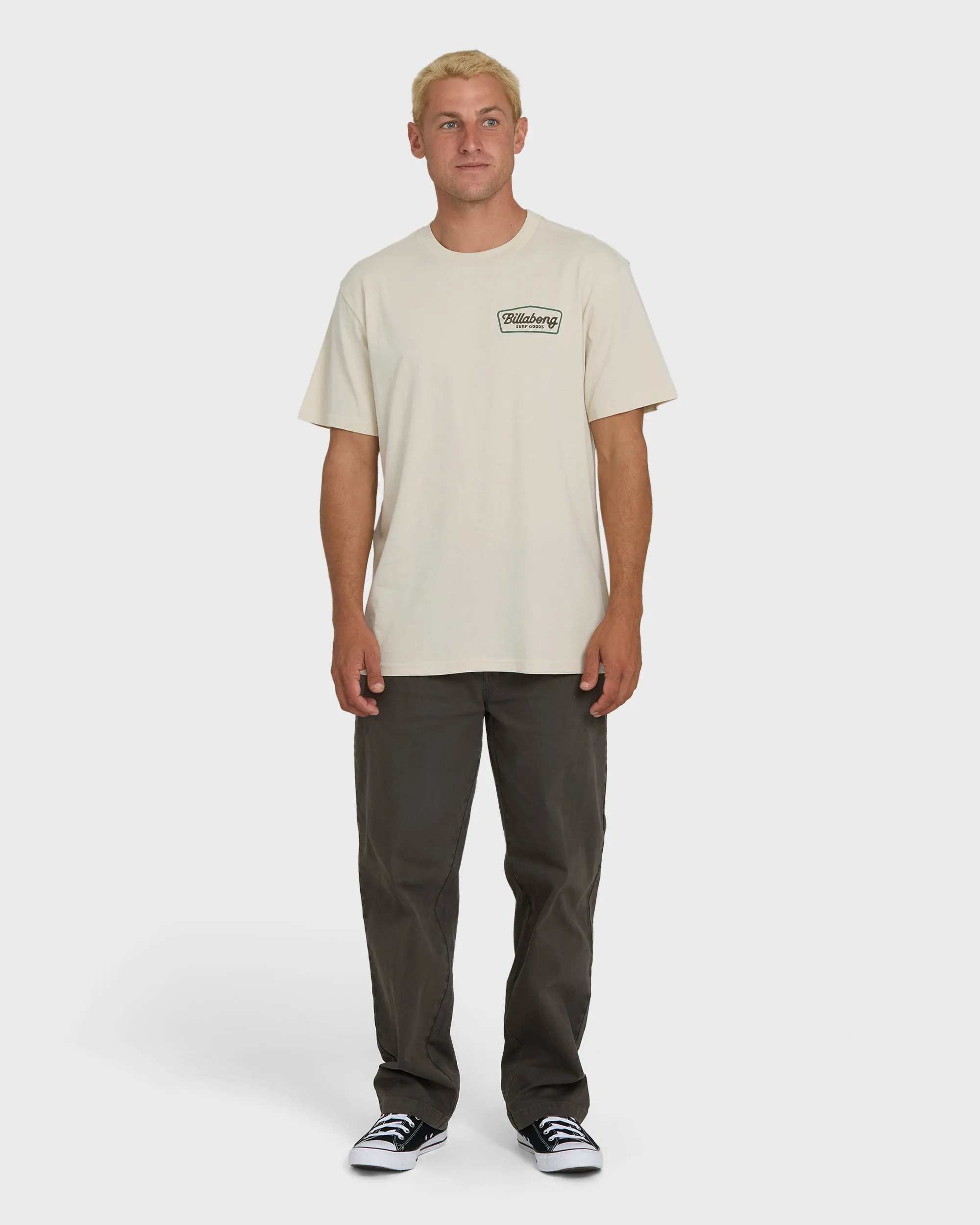 Off Duty Premium Short Sleeve Knit T-Shirt - Oatmeal sold by Billabong product image thumbnail 4