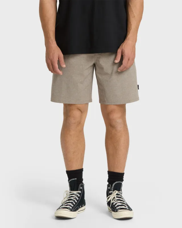 Crossfire Submersible 18" Hybrid Shorts - Khaki made by Billabong
