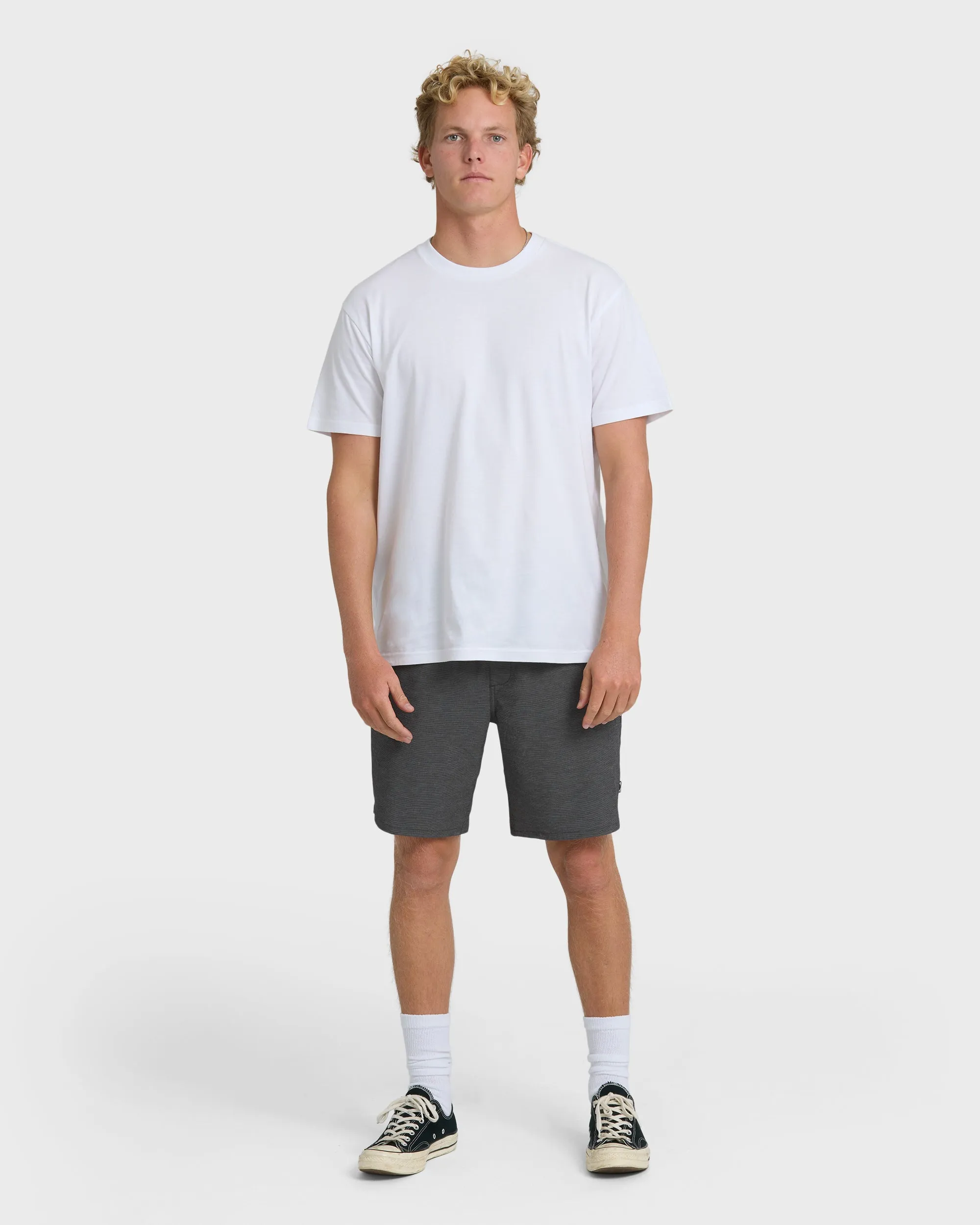 Crossfire Elastic Wave Washed 18" Amphibian Hybrid Shorts - Black sold by Billabong product image thumbnail 4