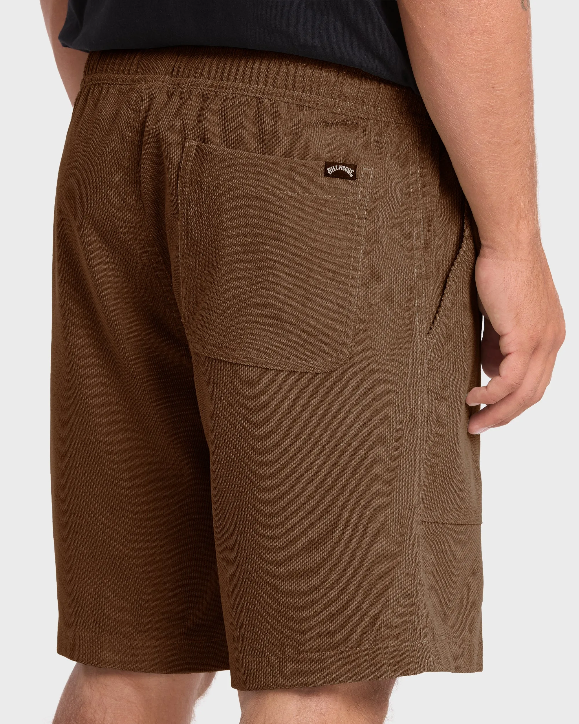 De La Cruz Cord 18" Hybrid Shorts - Sepia sold by Billabong product image thumbnail 5
