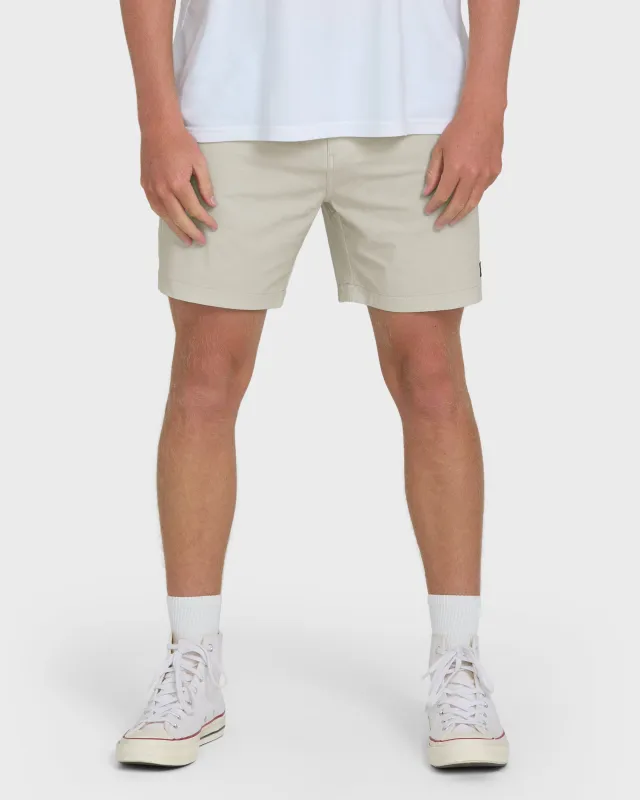Crossfire Submersible 17" Hybrid Shorts - Oatmeal made by Billabong