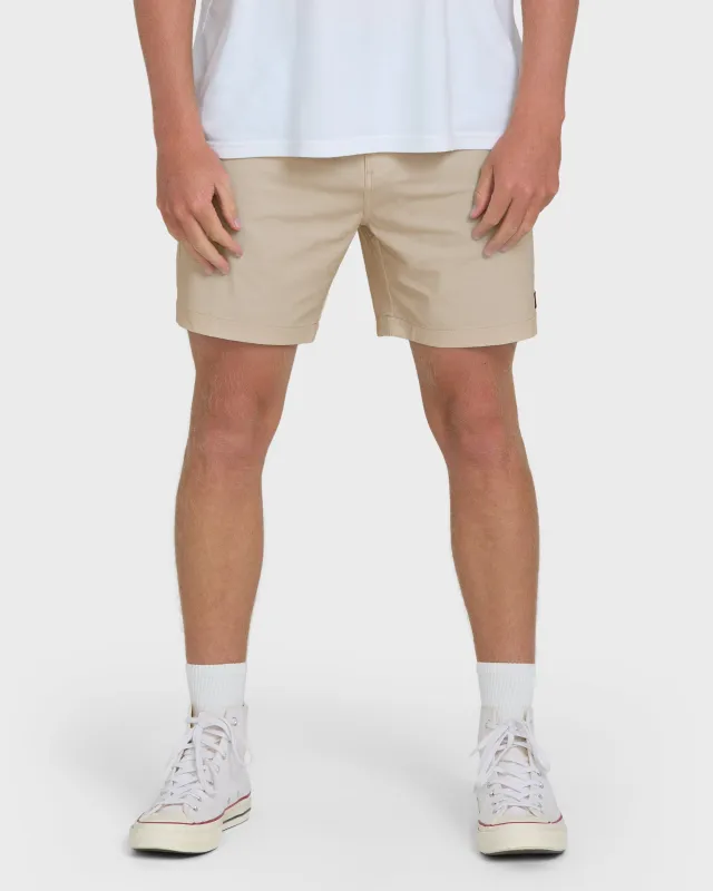 Crossfire Submersible 17" Hybrid Shorts - Khaki made by Billabong