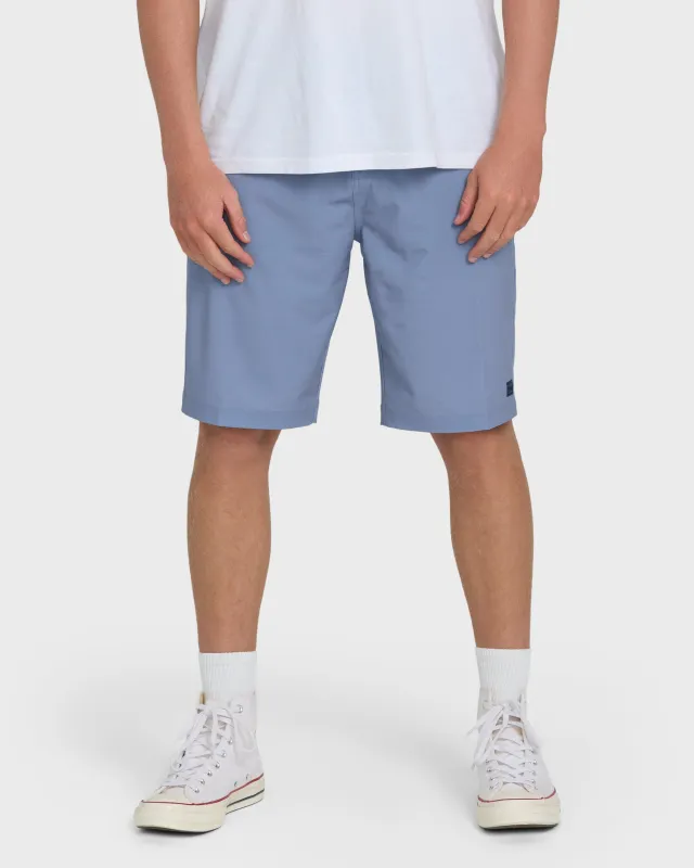 Crossfire Submersible 21" Hybrid Shorts - Blue Horizon made by Billabong