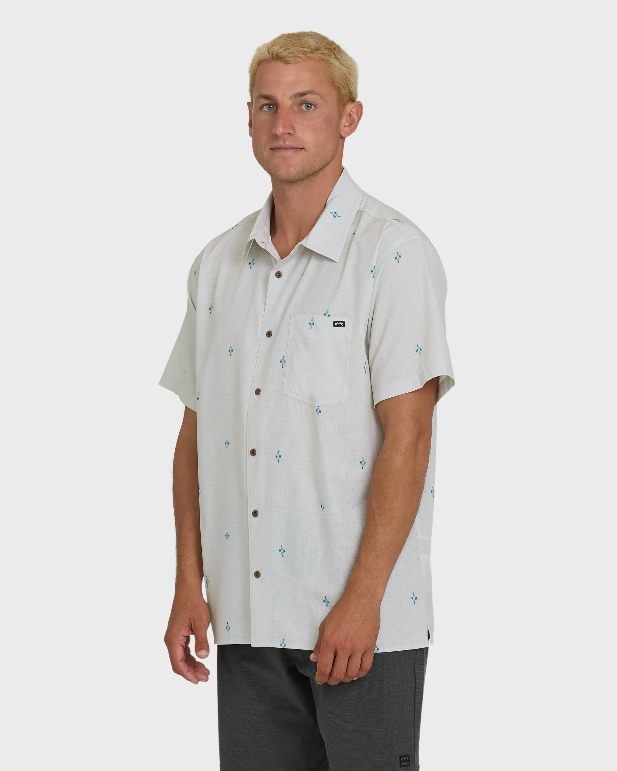 A/Div Surftrek Perf Short Sleeve Woven Shirt - Oatmeal sold by Billabong product image thumbnail 3