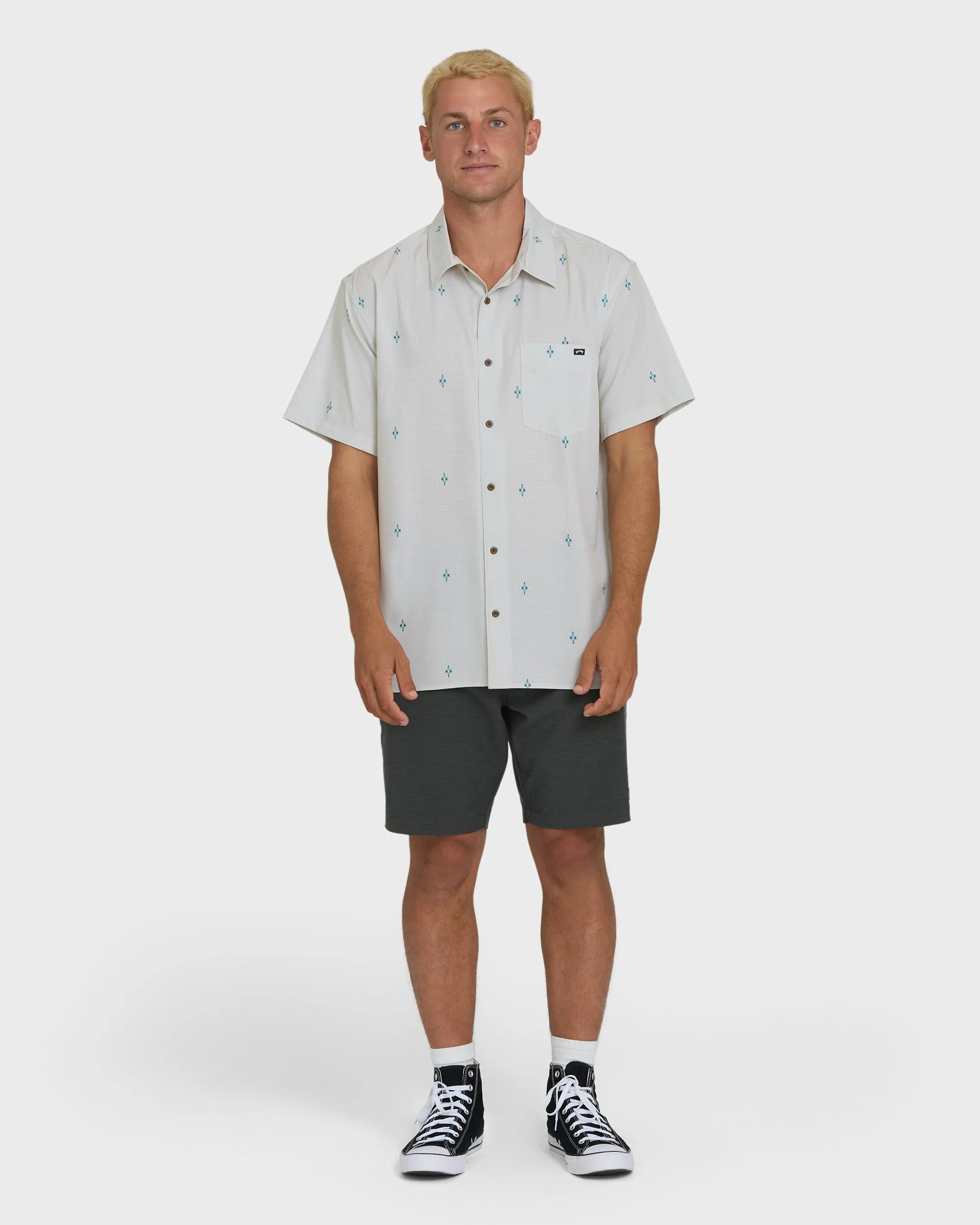 A/Div Surftrek Perf Short Sleeve Woven Shirt - Oatmeal sold by Billabong product image thumbnail 4
