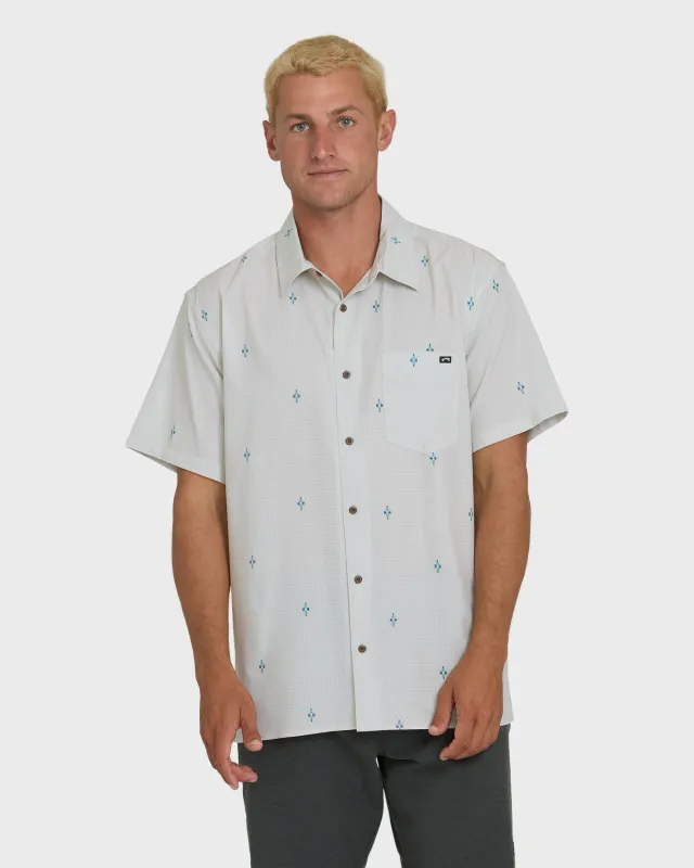 A/Div Surftrek Perf Short Sleeve Woven Shirt - Oatmeal made by Billabong