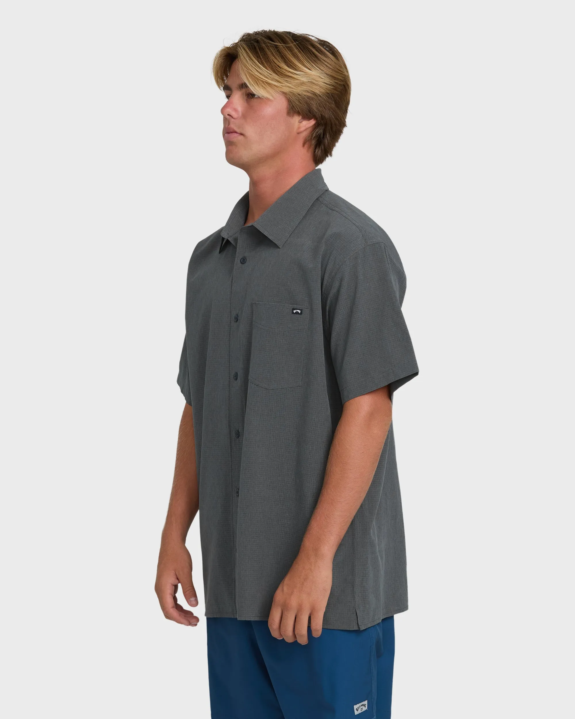 A/Div Surftrek Perf Short Sleeve Woven Shirt - Carbon sold by Billabong product image thumbnail 3
