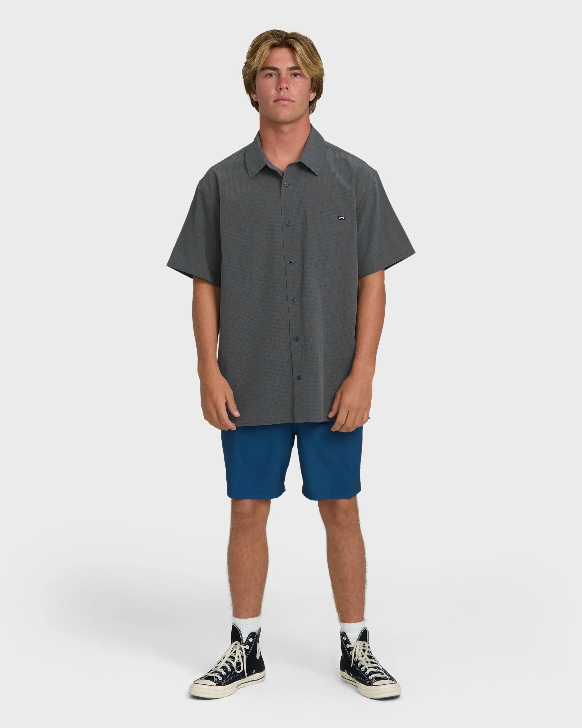 A/Div Surftrek Perf Short Sleeve Woven Shirt - Carbon sold by Billabong product image thumbnail 4