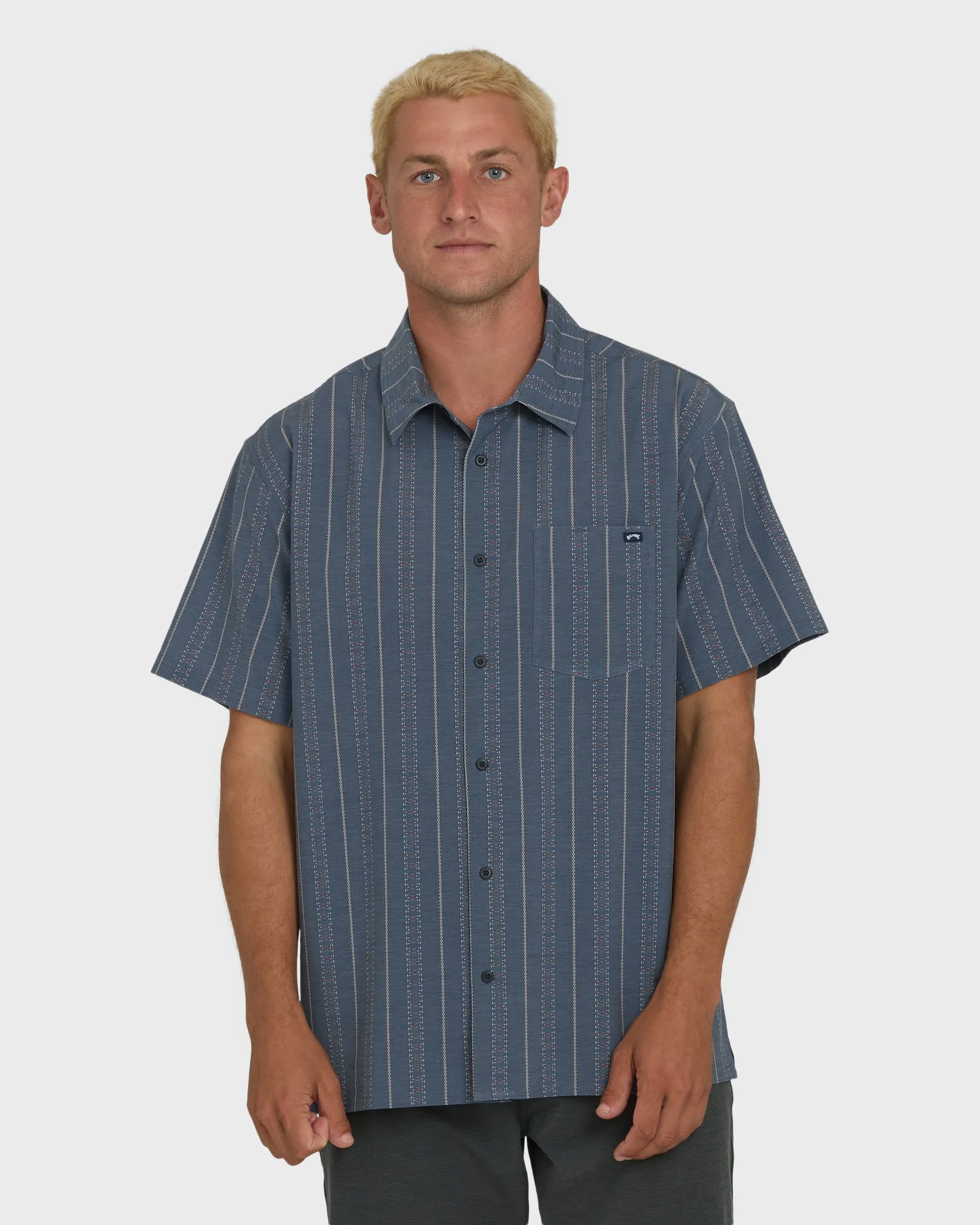 A/Div Surftrek Transit Short Sleeve Woven Shirt - True Navy sold by Billabong