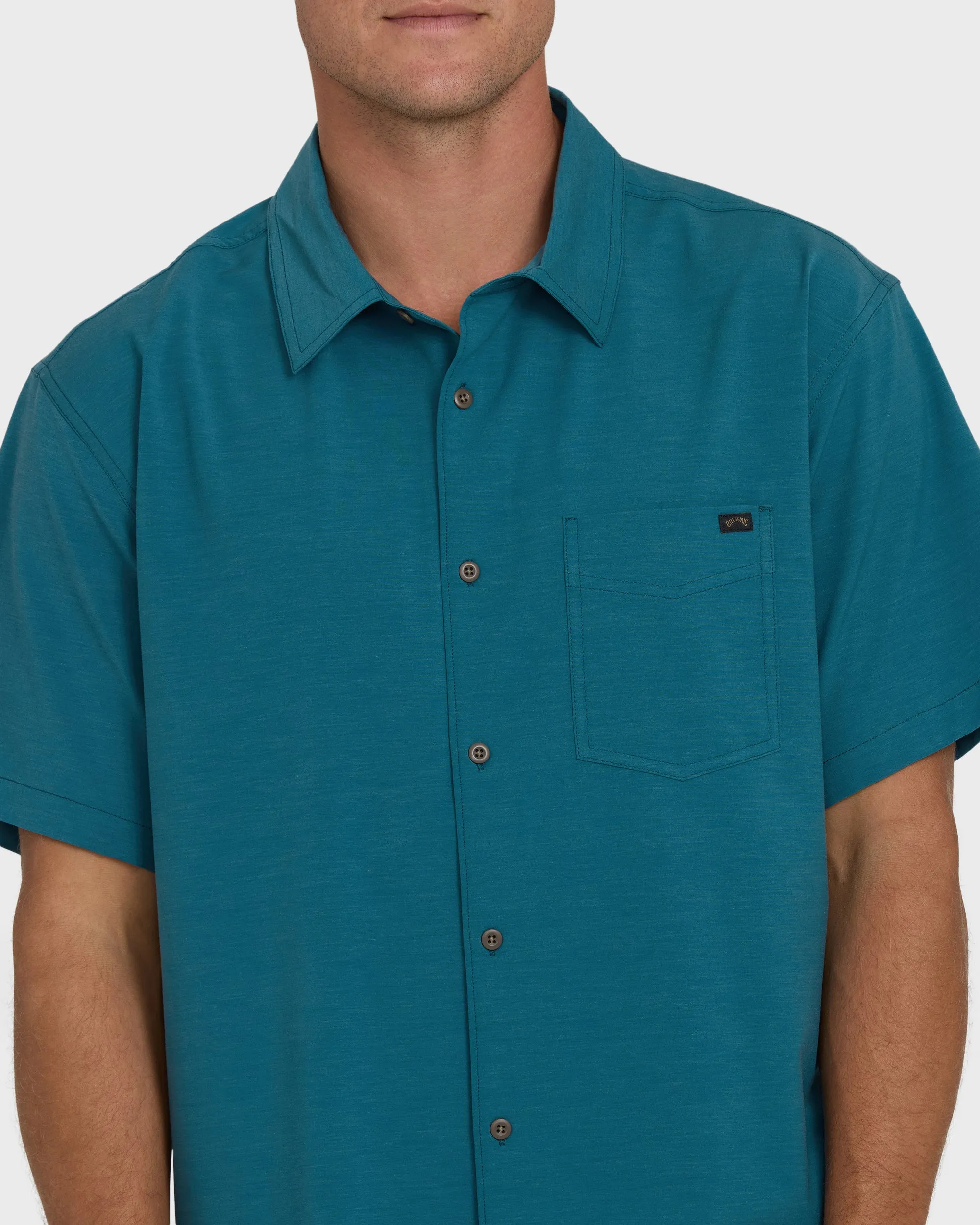 A/Div Surftrek Transit Short Sleeve Woven Shirt - Tropical Teal sold by Billabong product image thumbnail 5
