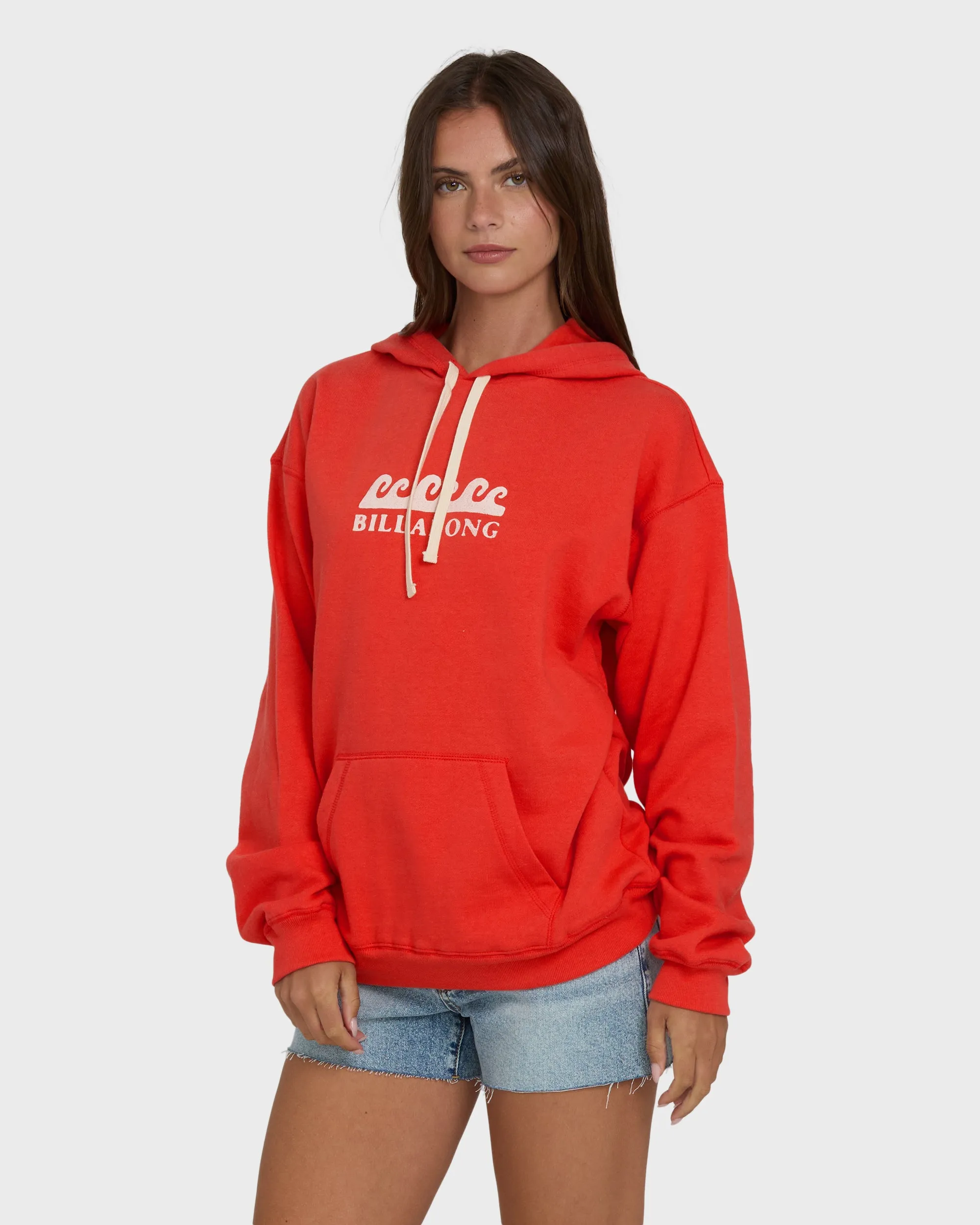 Surfing In Town Pullover Hoodie - Fiesta Red sold by Billabong product image thumbnail 3