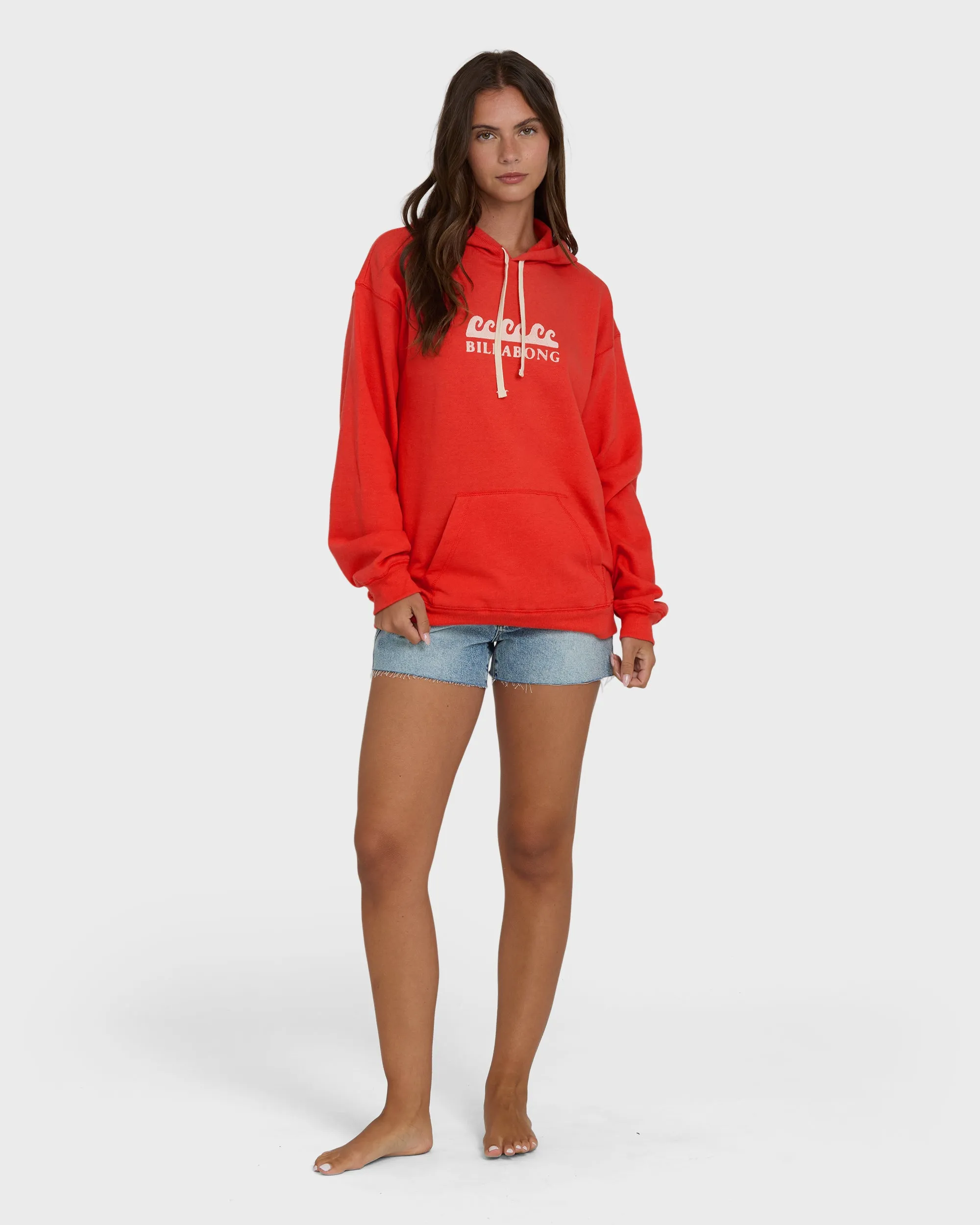Surfing In Town Pullover Hoodie - Fiesta Red sold by Billabong product image thumbnail 4