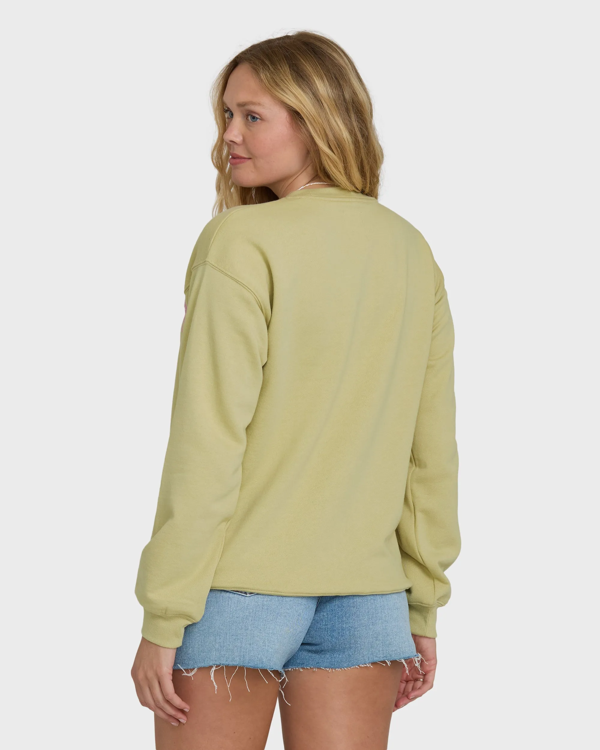 Giving Shade Crewneck Sweatshirt - Cactus sold by Billabong product image thumbnail 2