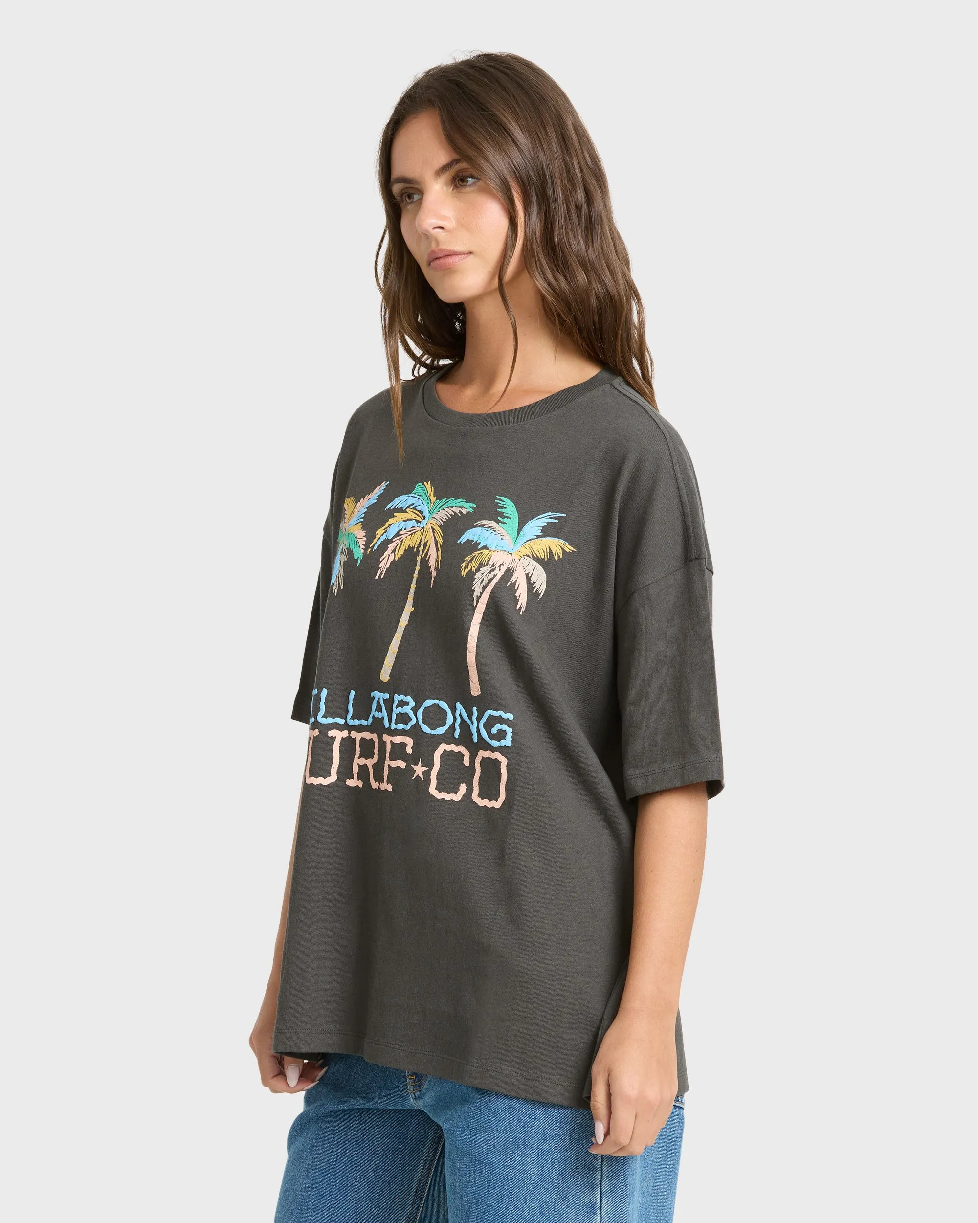 Found in Paradise Short Sleeve Knit T-Shirt - Off Black sold by Billabong product image thumbnail 3