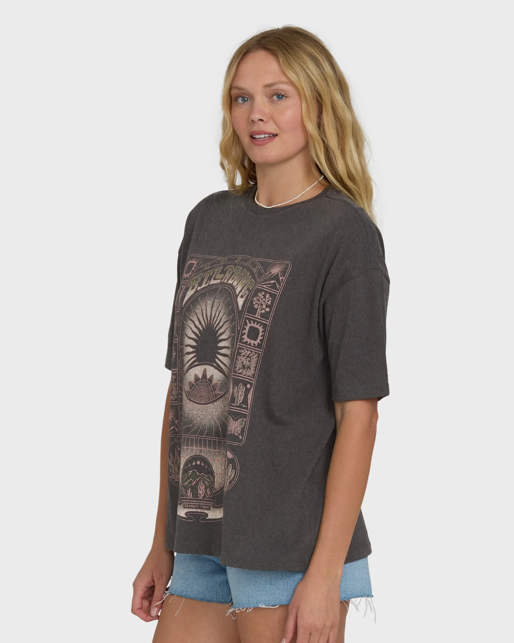 Natural Collection Short Sleeve Knit T-Shirt - Off Black sold by Billabong product image thumbnail 3