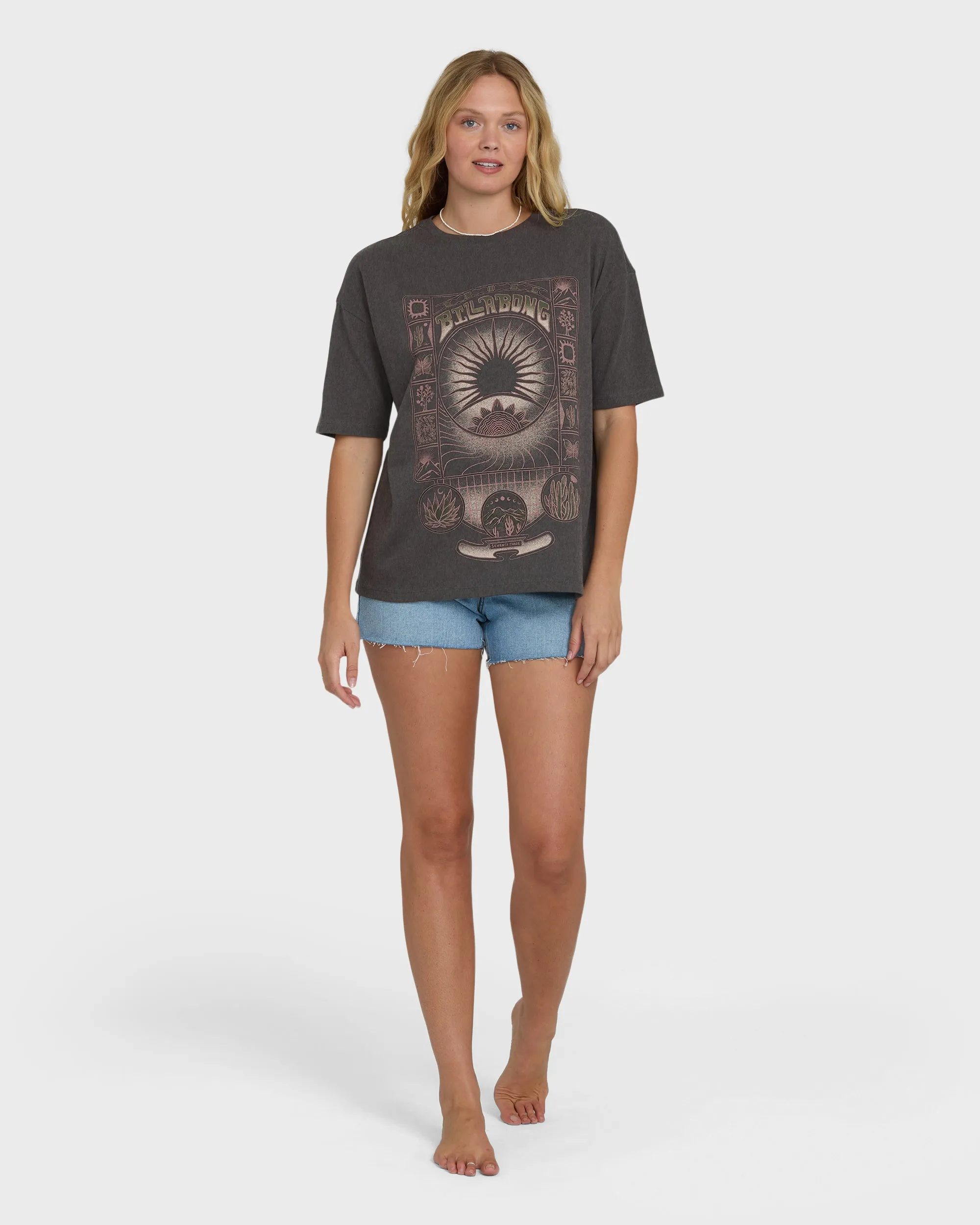 Natural Collection Short Sleeve Knit T-Shirt - Off Black sold by Billabong product image thumbnail 4