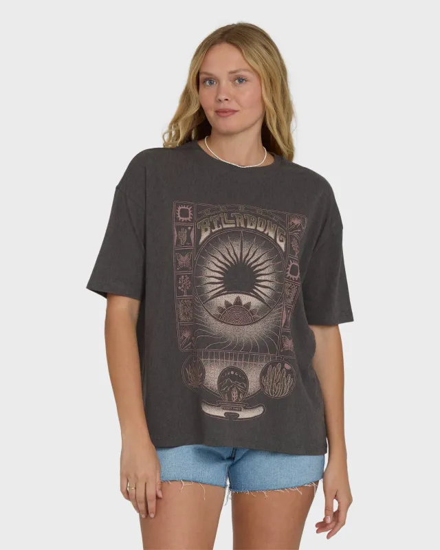 Natural Collection Short Sleeve Knit T-Shirt - Off Black made by Billabong