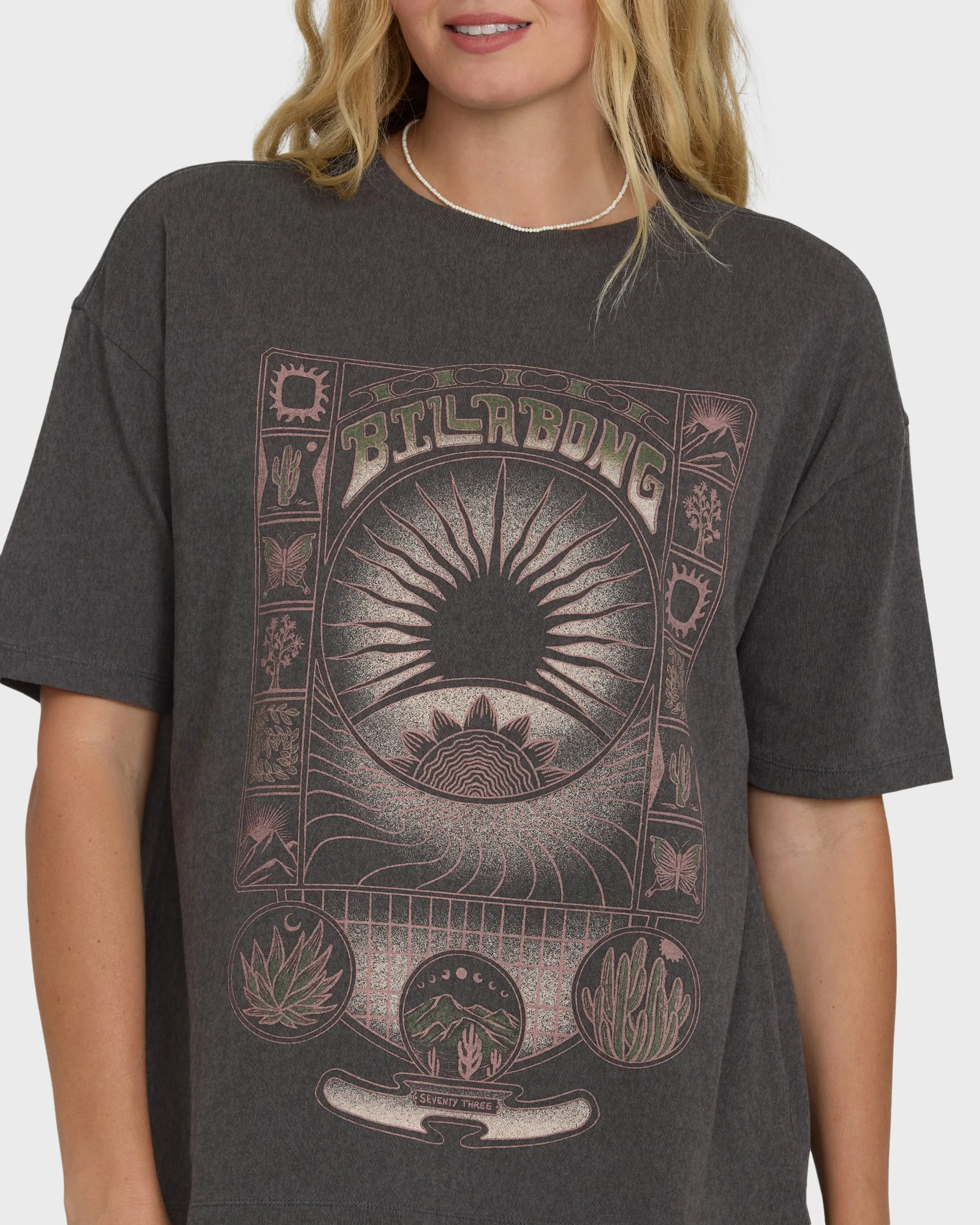 Natural Collection Short Sleeve Knit T-Shirt - Off Black sold by Billabong product image thumbnail 5