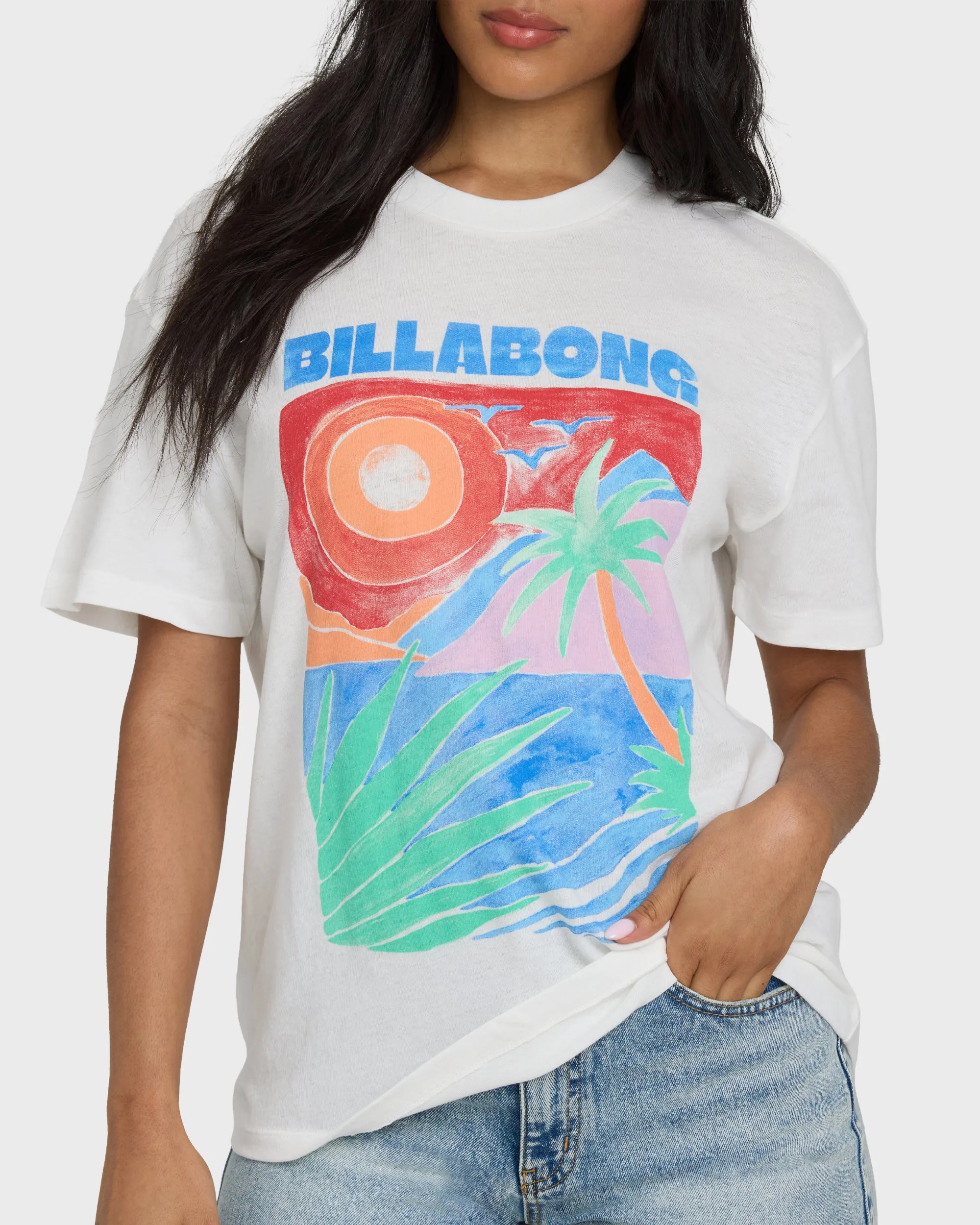 Highs And Lows Knit Short Sleeve T-Shirt - Salt Crystal sold by Billabong product image thumbnail 5