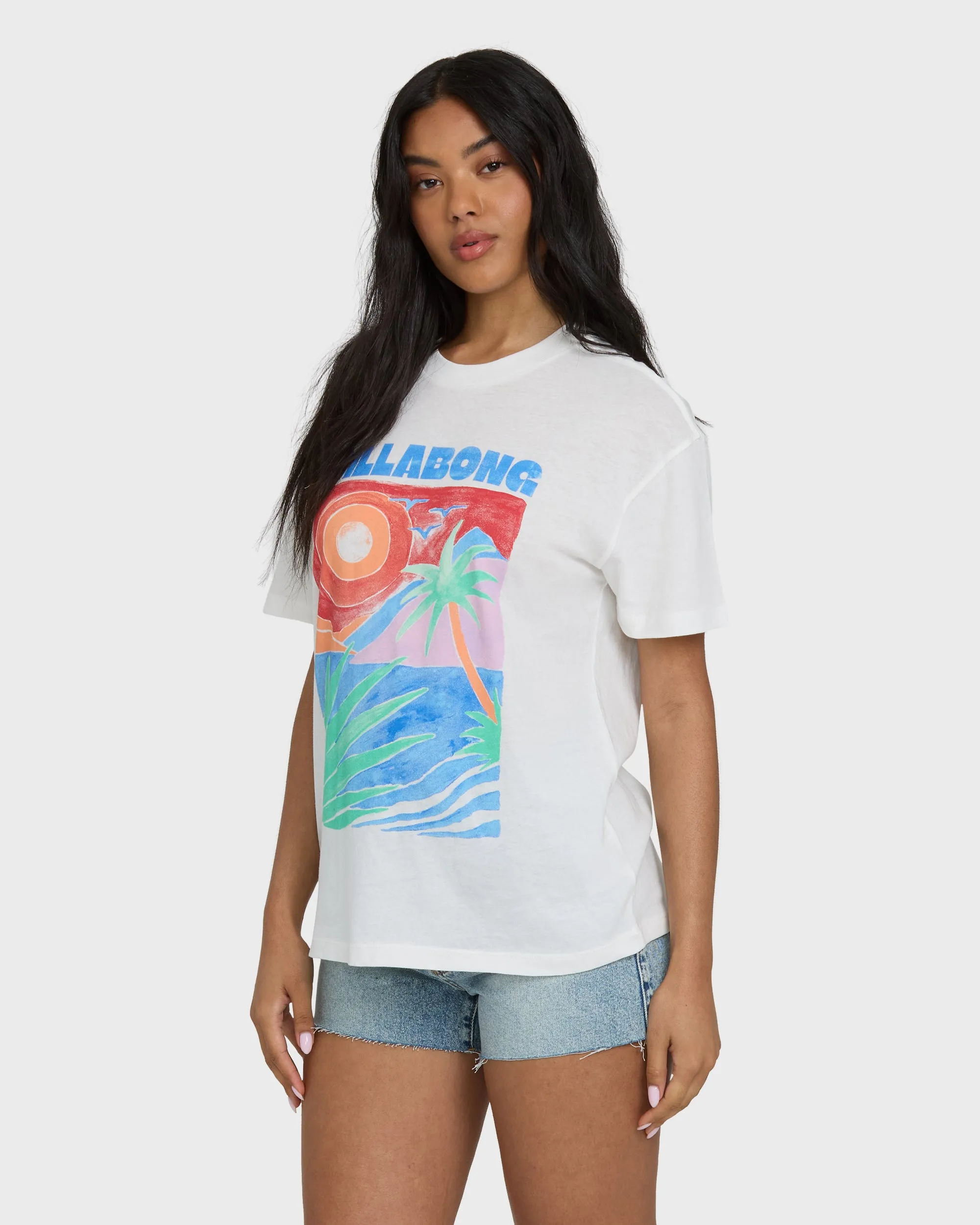 Highs And Lows Knit Short Sleeve T-Shirt - Salt Crystal sold by Billabong product image thumbnail 3