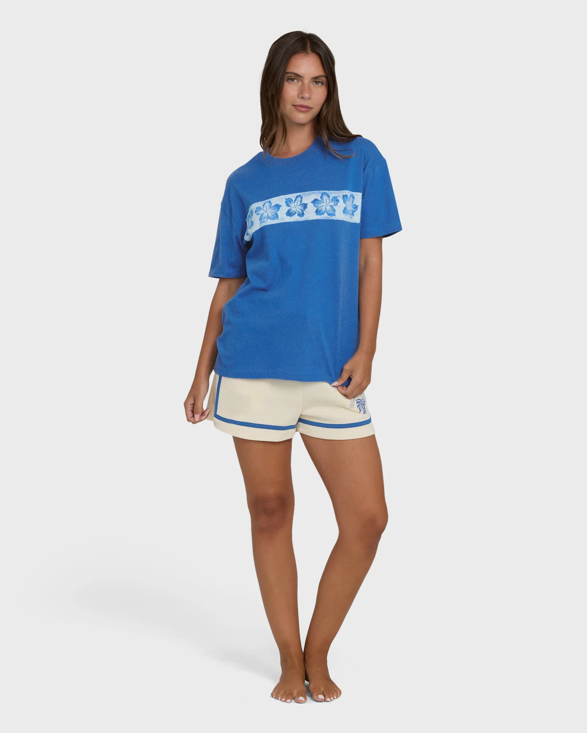 Somewhere Close Short Sleeve Knit T-Shirt - True Blue sold by Billabong product image thumbnail 4