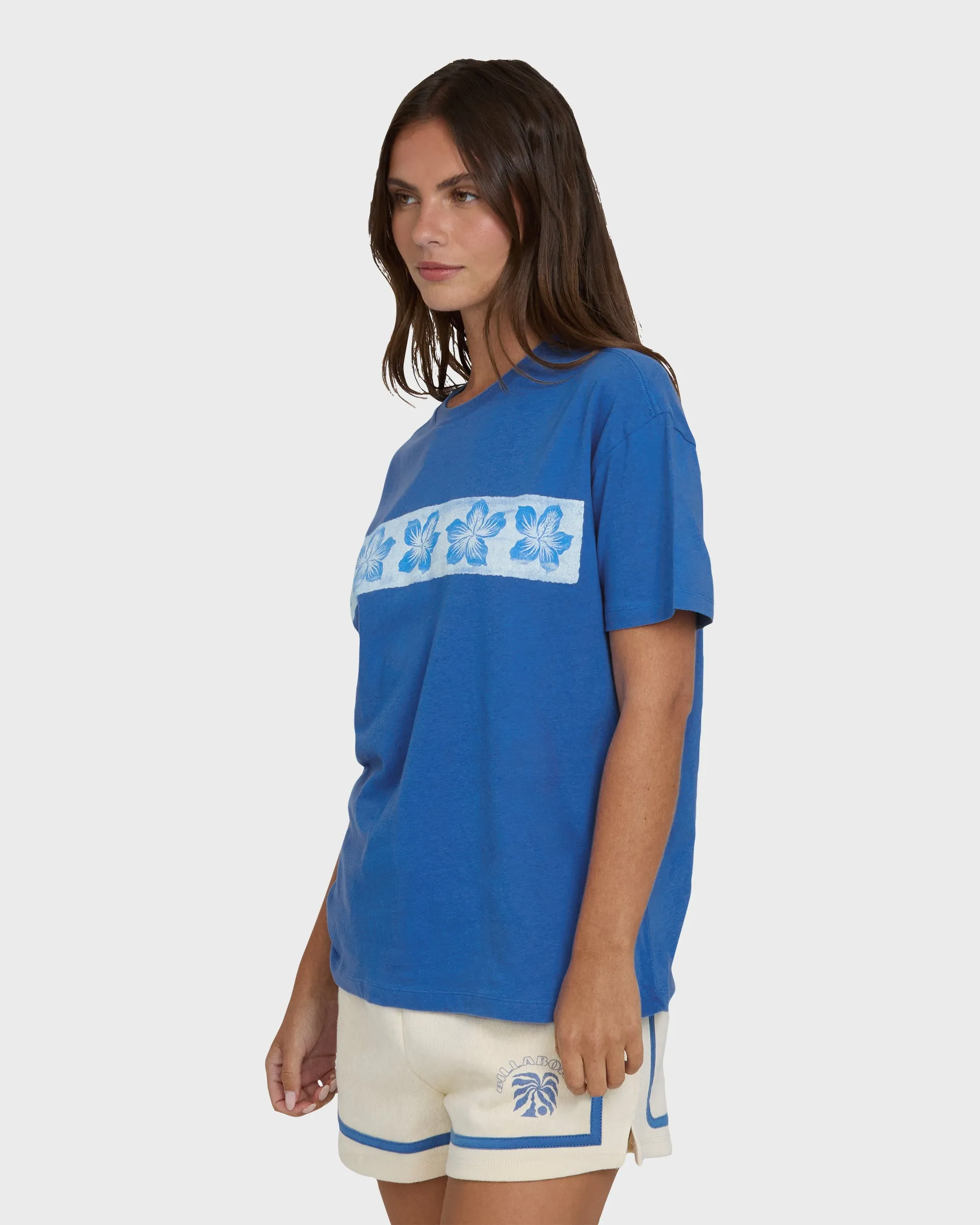 Somewhere Close Short Sleeve Knit T-Shirt - True Blue sold by Billabong product image thumbnail 3