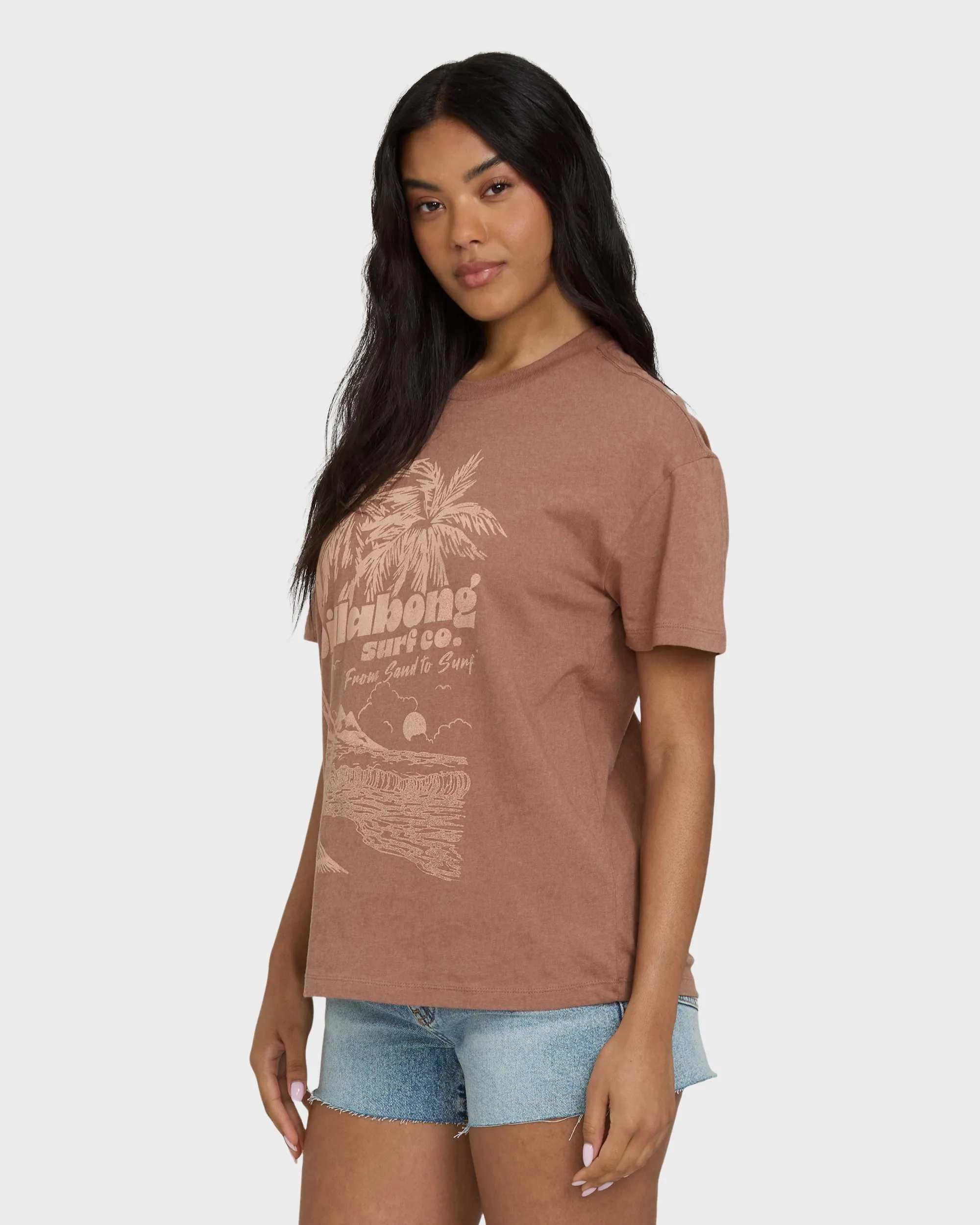 Sand To Surf Short Sleeve Knit Graphic T-Shirt - Brown Stone sold by Billabong product image thumbnail 3