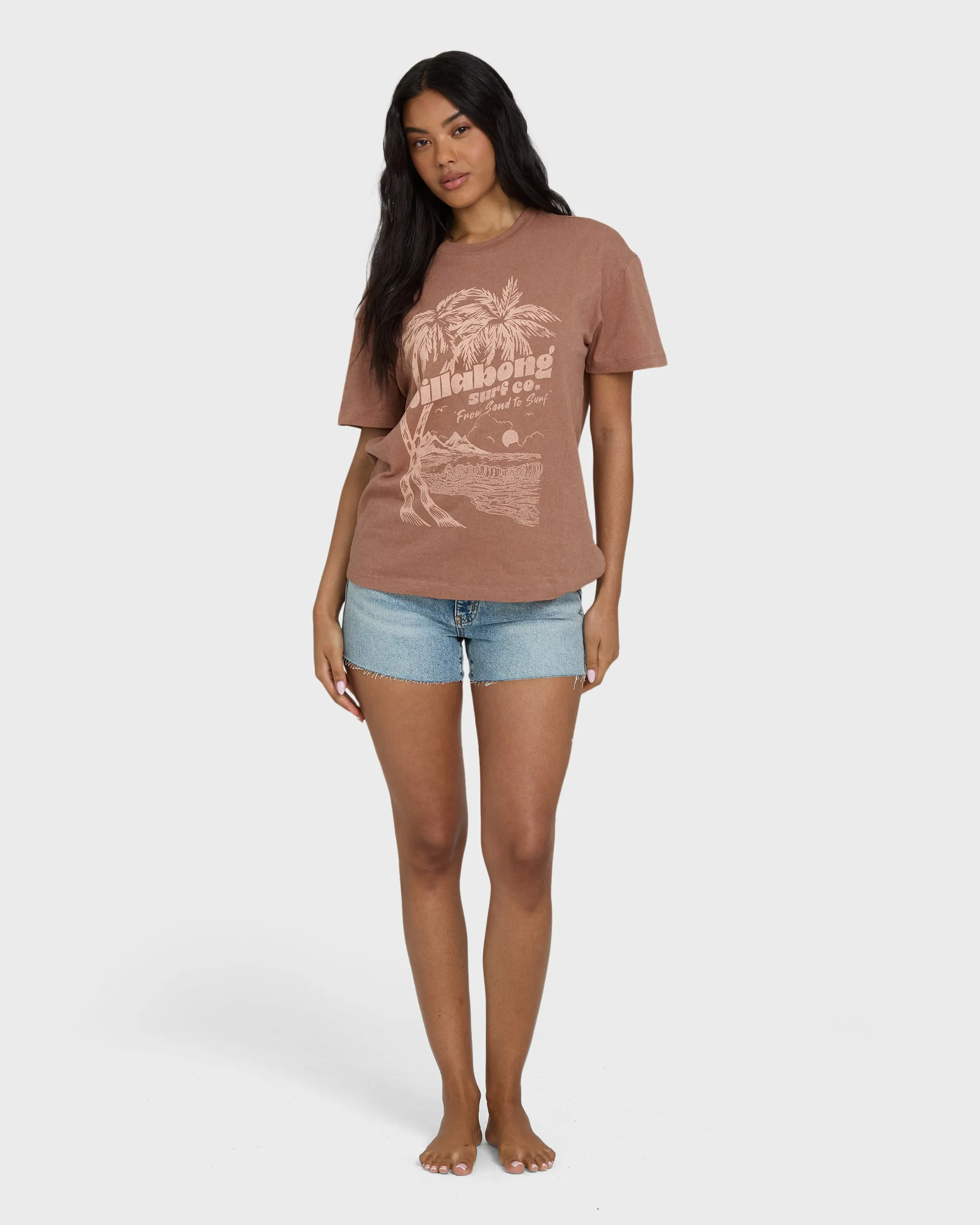 Sand To Surf Short Sleeve Knit Graphic T-Shirt - Brown Stone sold by Billabong product image thumbnail 4