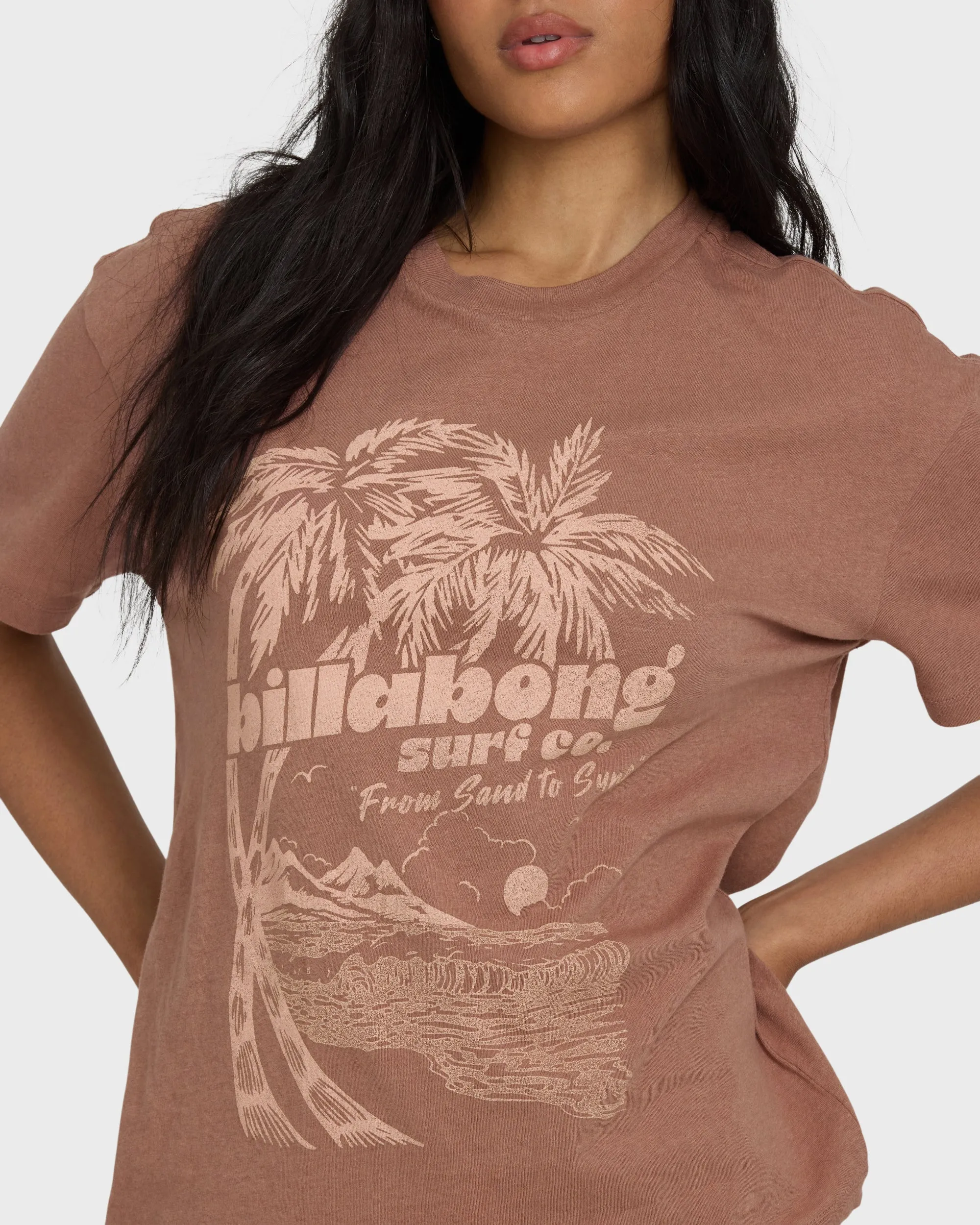 Sand To Surf Short Sleeve Knit Graphic T-Shirt - Brown Stone sold by Billabong product image thumbnail 5