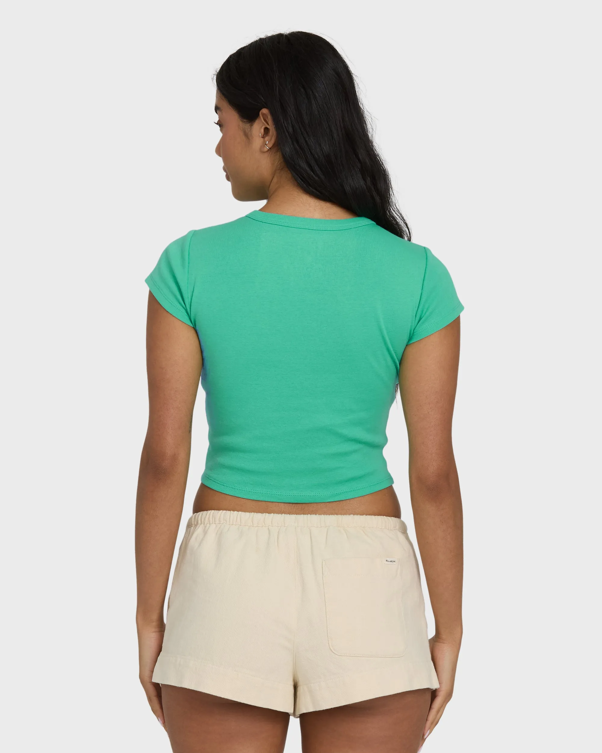 Summer Icons Short Sleeve Knit T-Shirt - Green Tropics sold by Billabong product image thumbnail 2